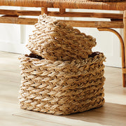Aerin Braided Storage Baskets Square Set of 2
