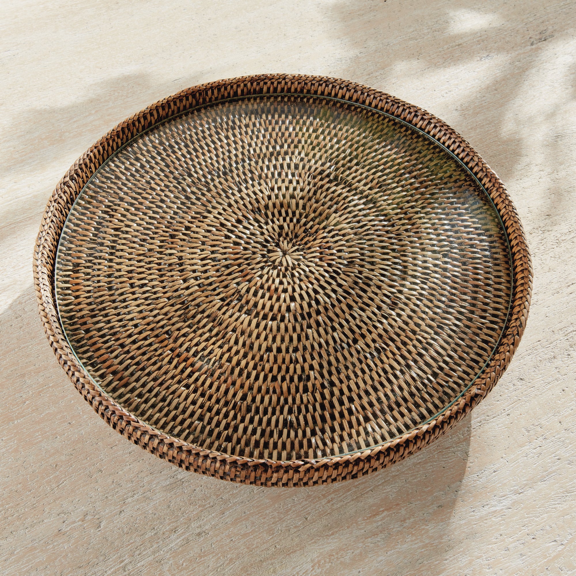Zoe Rattan Serving Stand