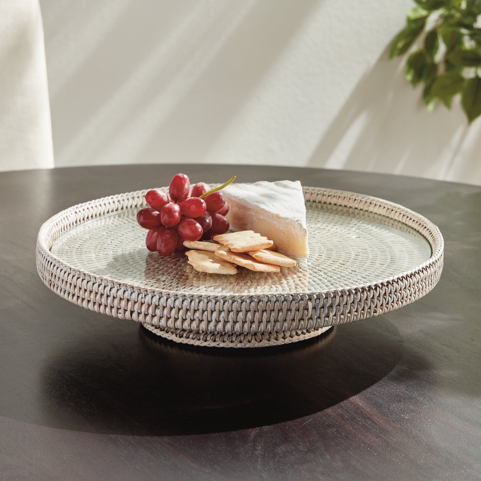 Zoe Rattan Serving Stand