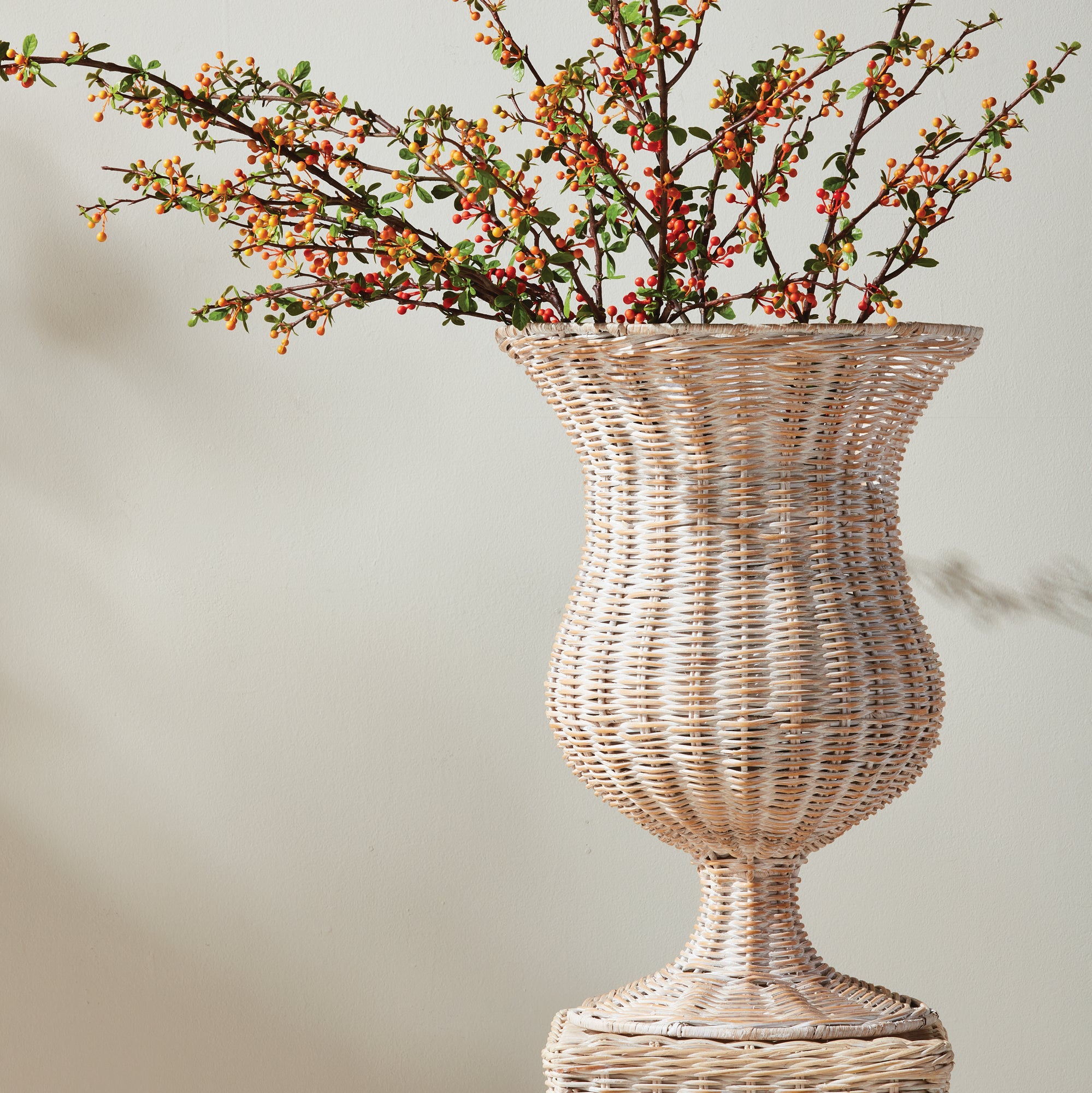 Calder Rattan Footed Urn Tall