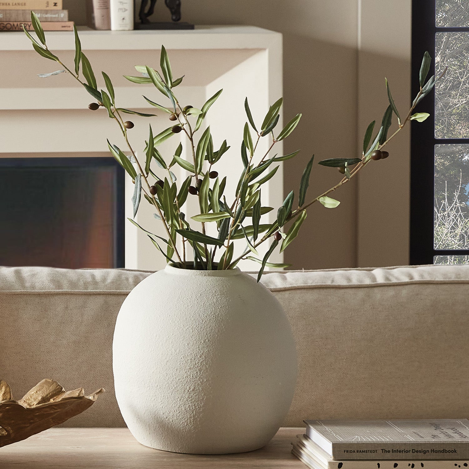 Olive Stems and Fruit, Set of 4