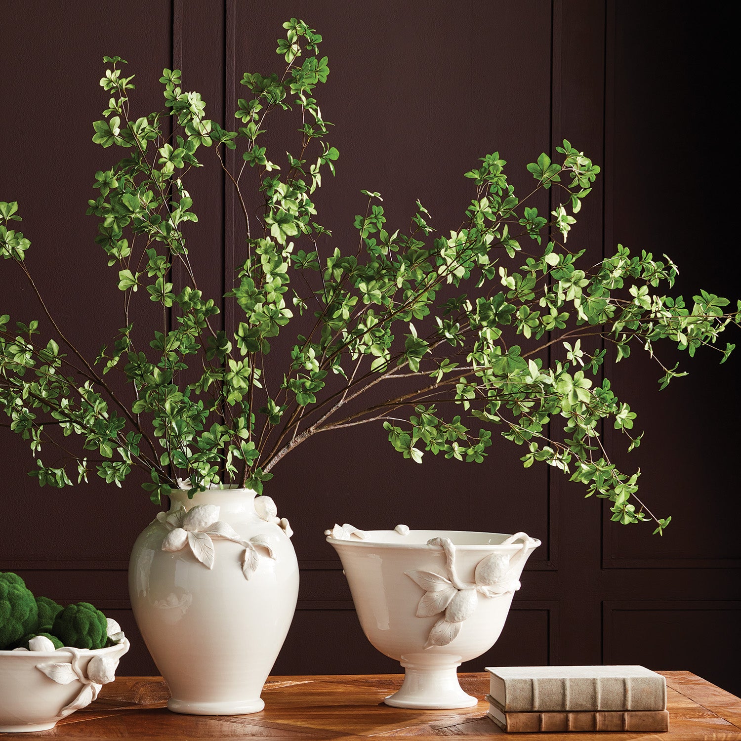 Weeping Shady Lady Black Olive Stems 28", Set of 4