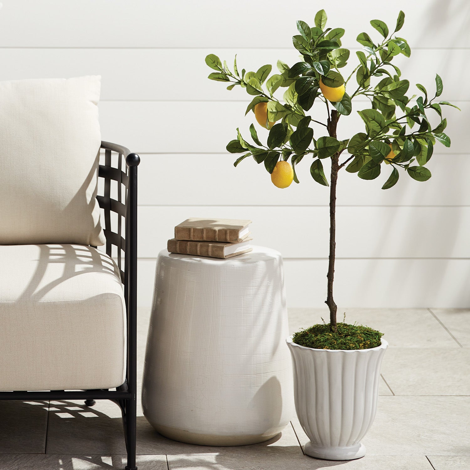 Artificial Lemon Tree Drop-in