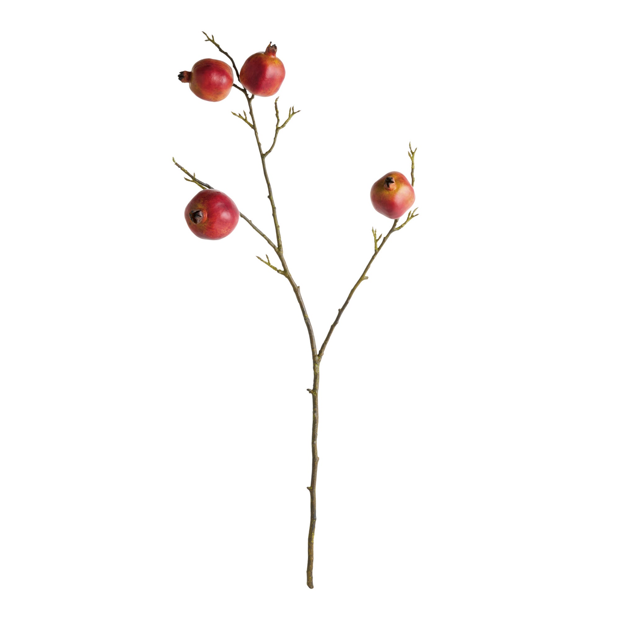 Ruby Pomegranate Branches 36" Set of 4