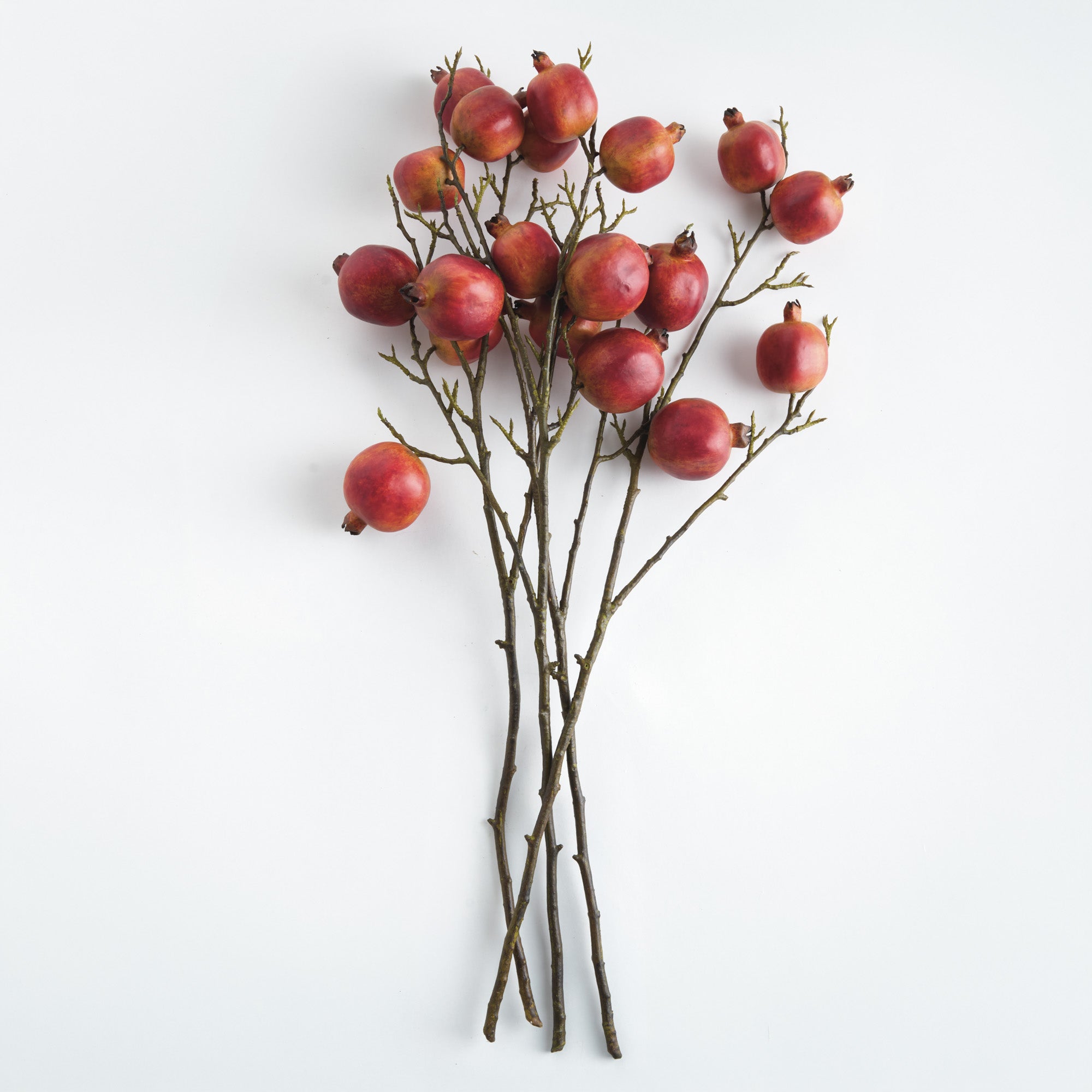 Ruby Pomegranate Branches 36" Set of 4