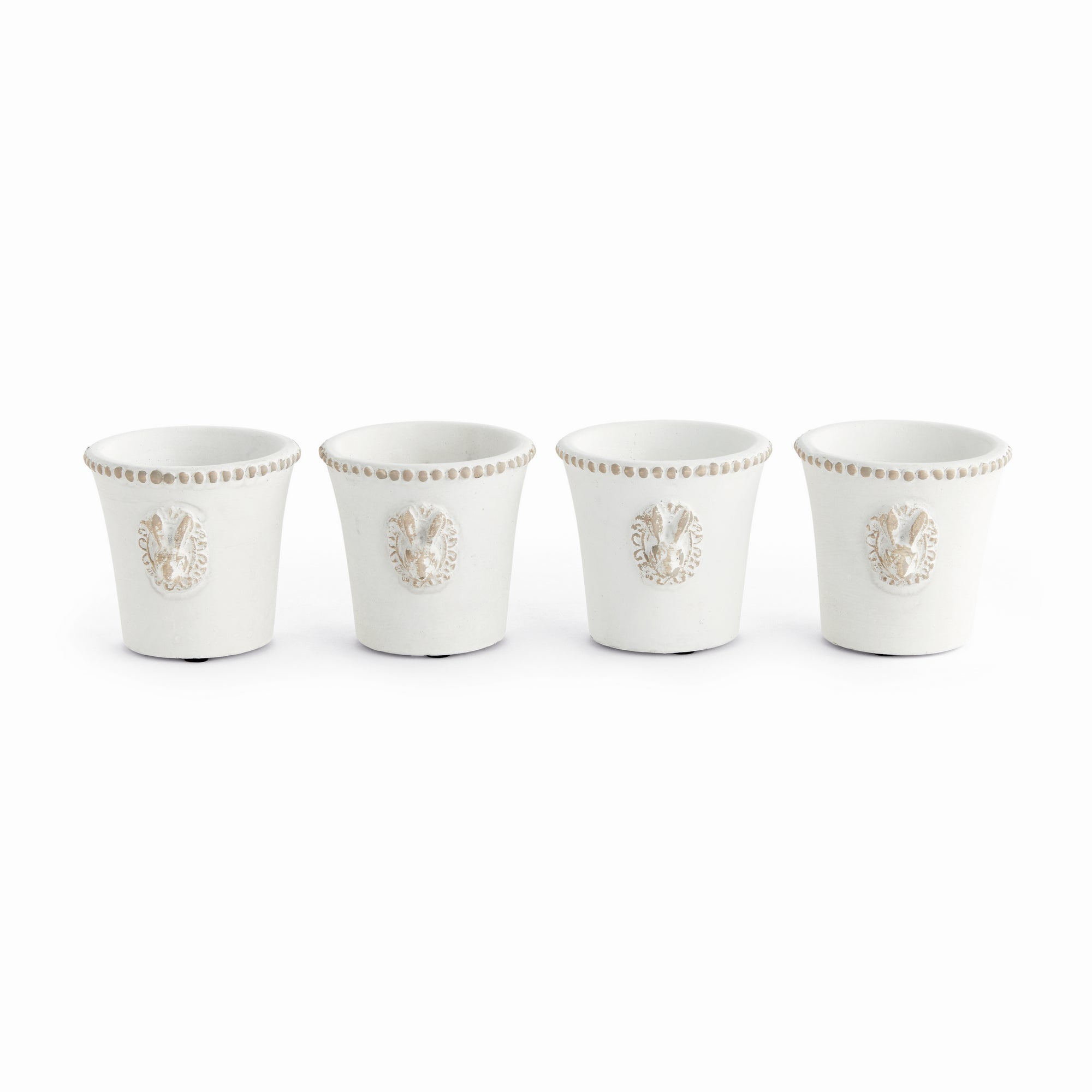 Minimalist Rabbit Mini Pots, Set of 4
