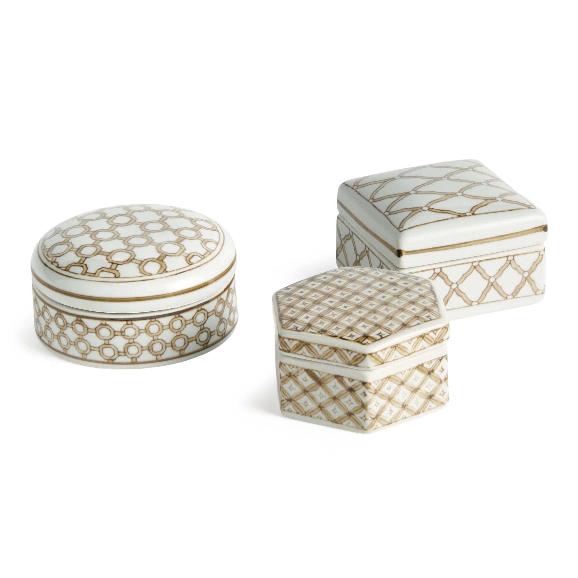 Brannock Lidded Boxes Set of 3