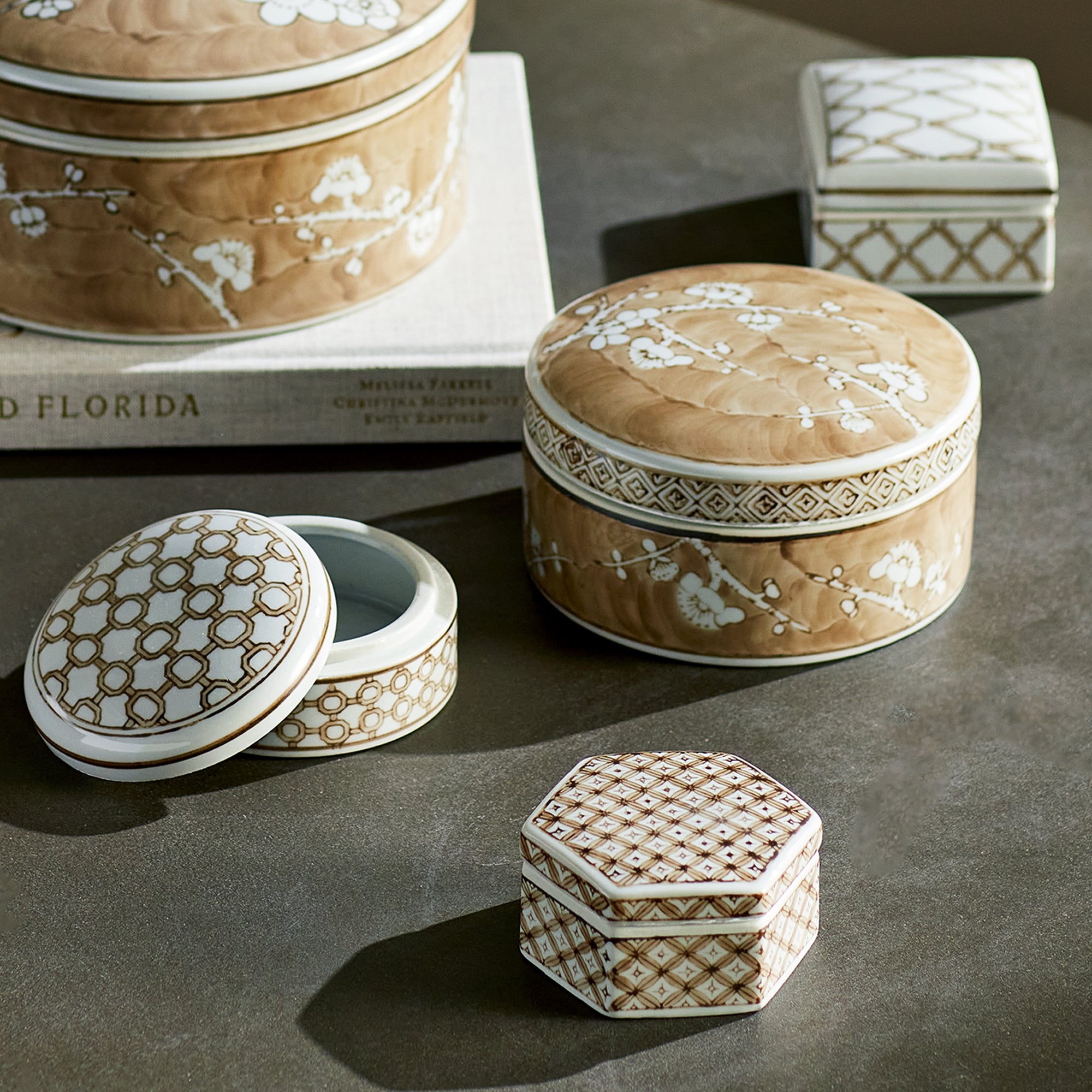 Brannock Lidded Boxes Set of 3