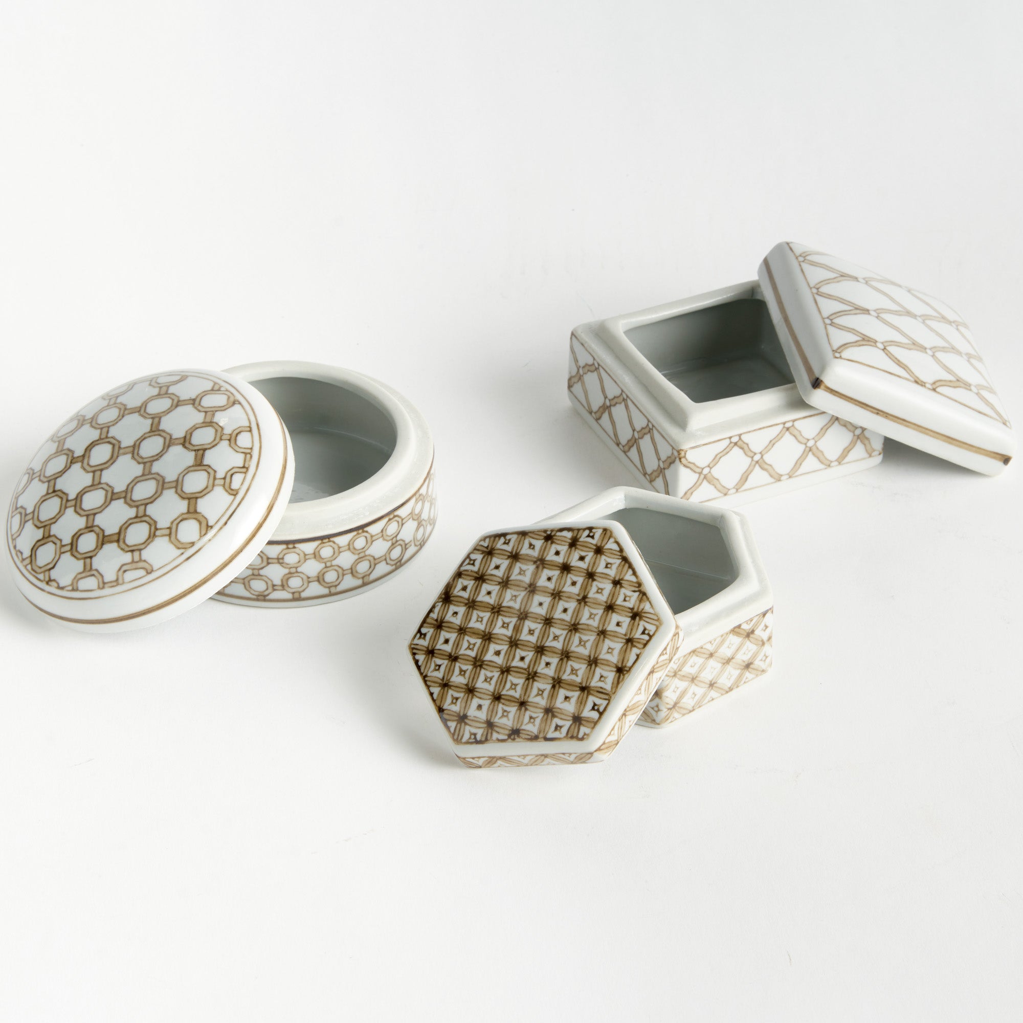 Brannock Lidded Boxes Set of 3