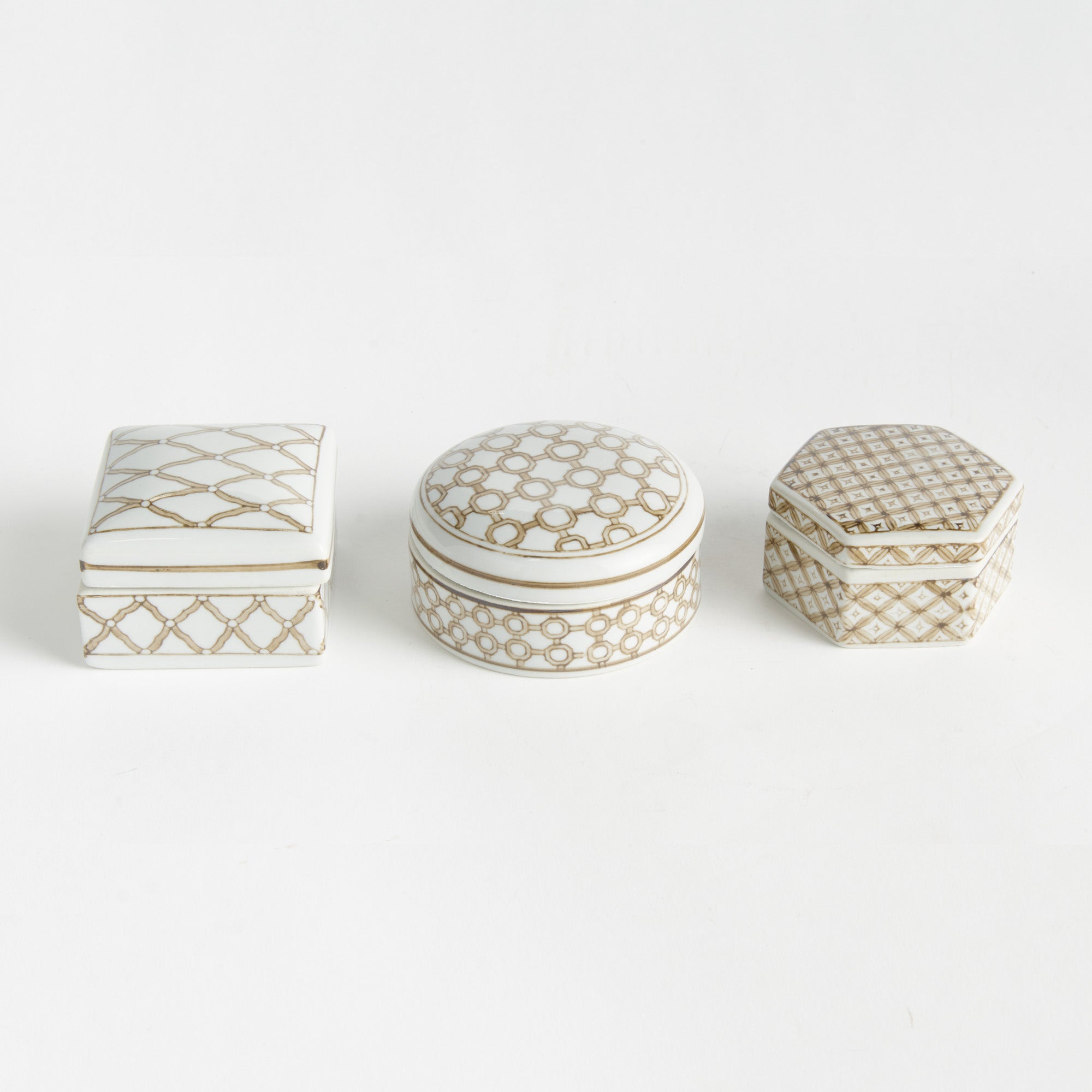 Brannock Lidded Boxes Set of 3