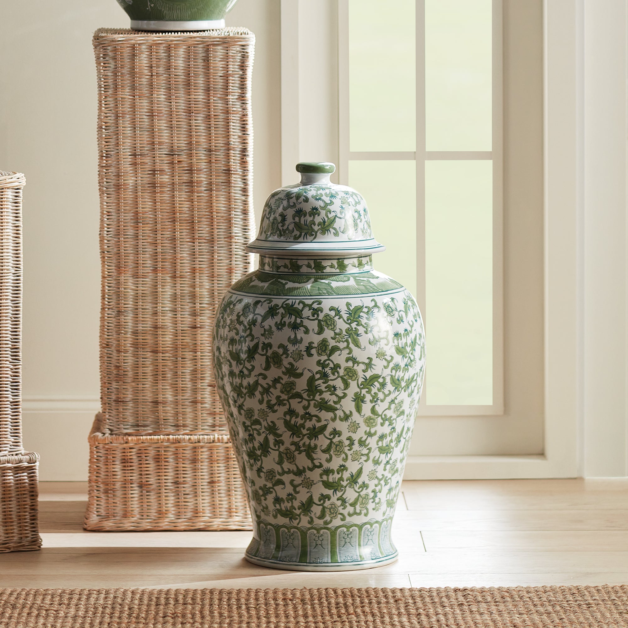 Julie Blossom Grande Lidded Ginger Jar