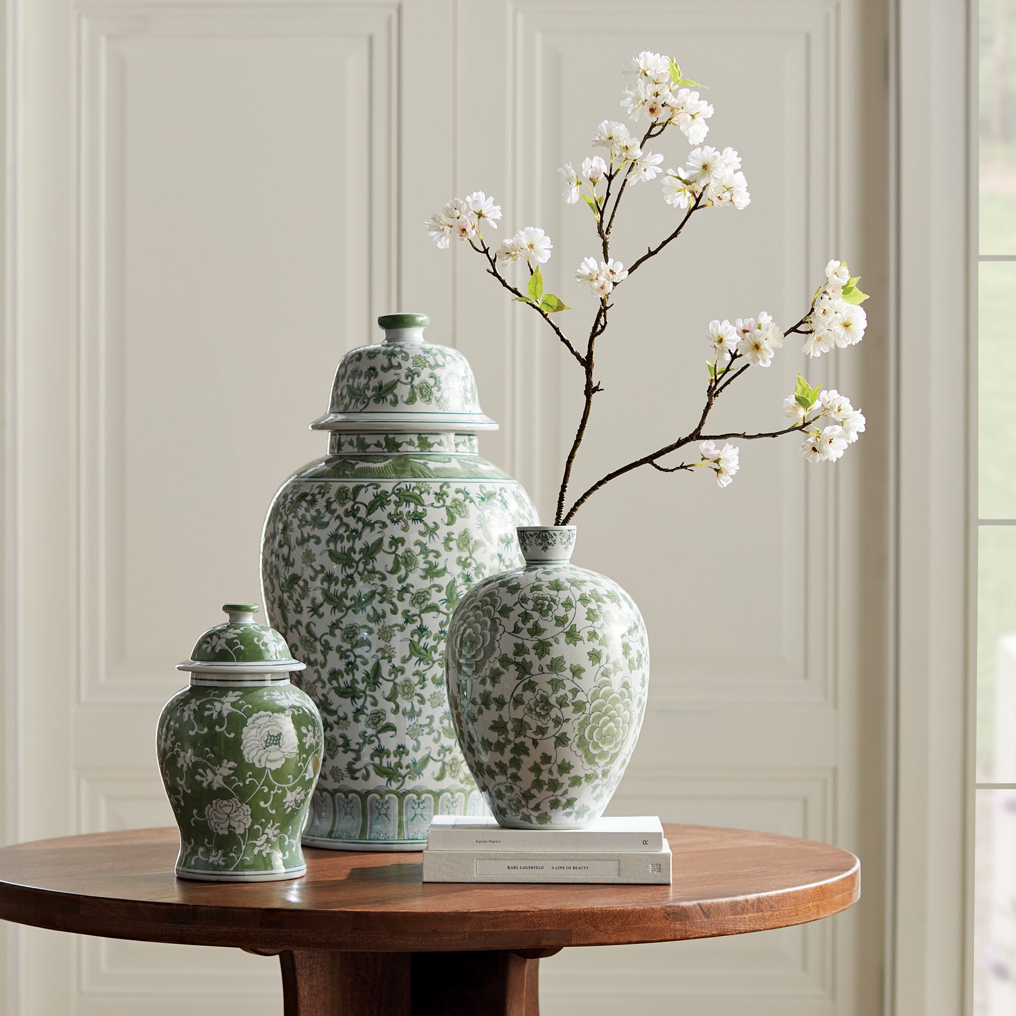 Julie Blossom Grande Lidded Ginger Jar