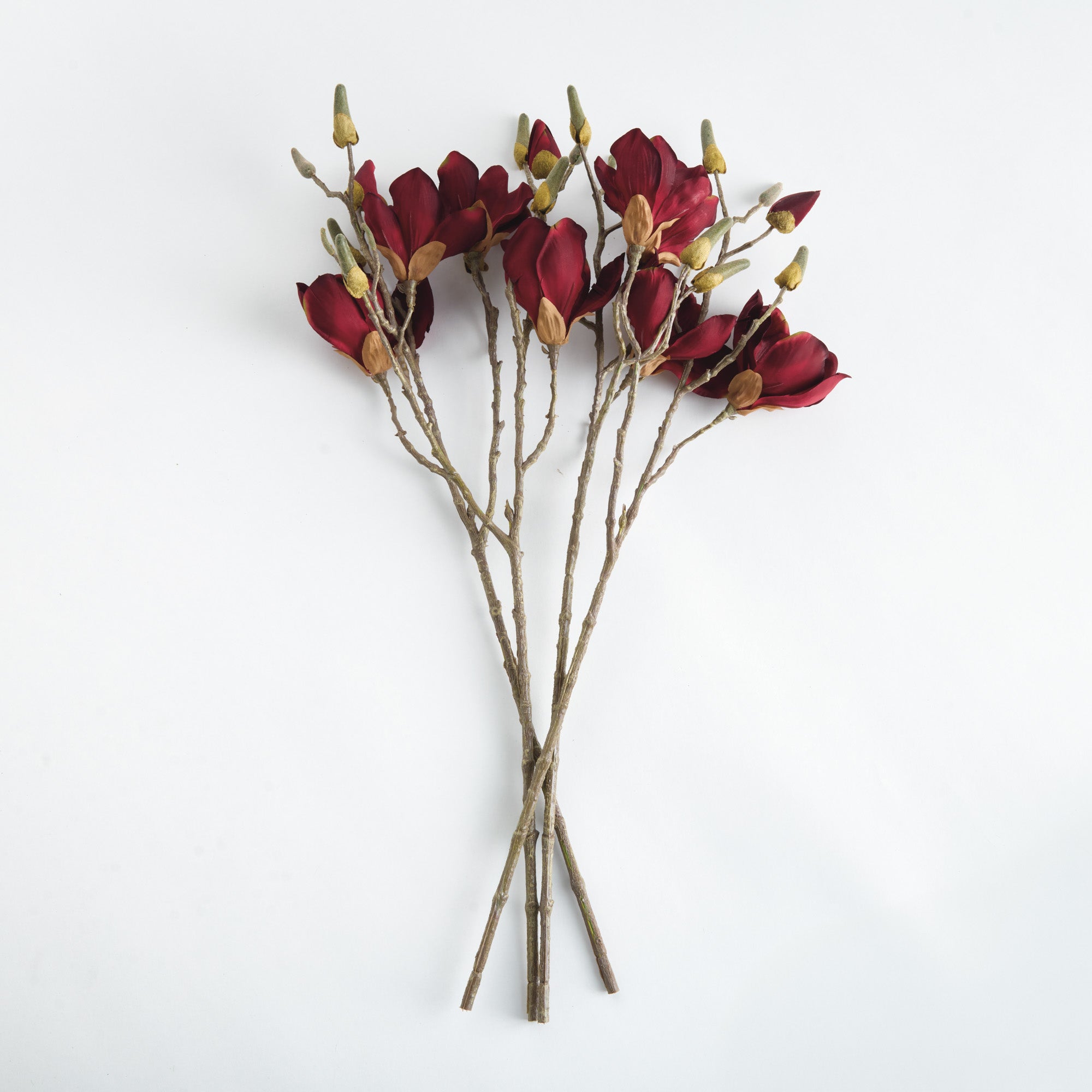 Crimson Magnolia Twigs 27" Set of 4