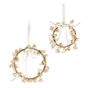 Golden Cherry Blossom Wreaths Set of 2
