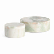 Joanna Marble Lidded Boxes, Set of 2