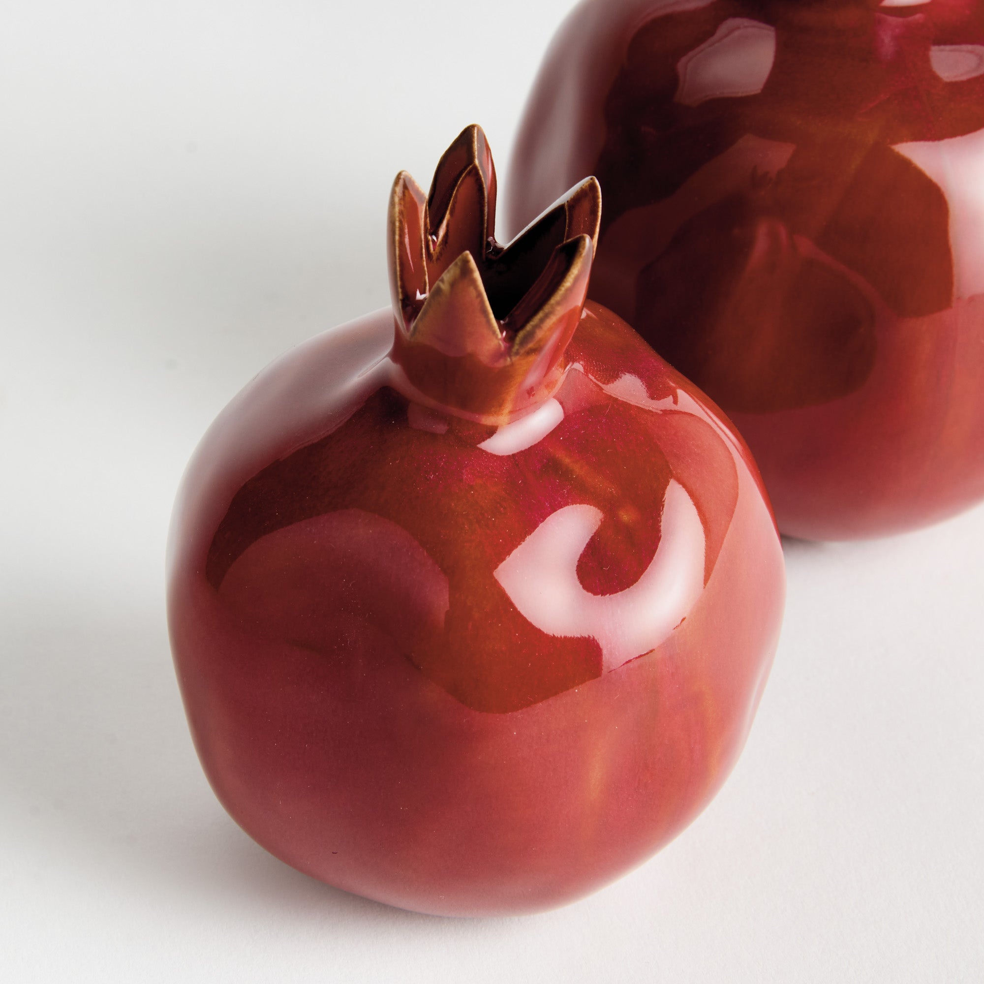 Pomegranate Charm Bud Vases Set of 2