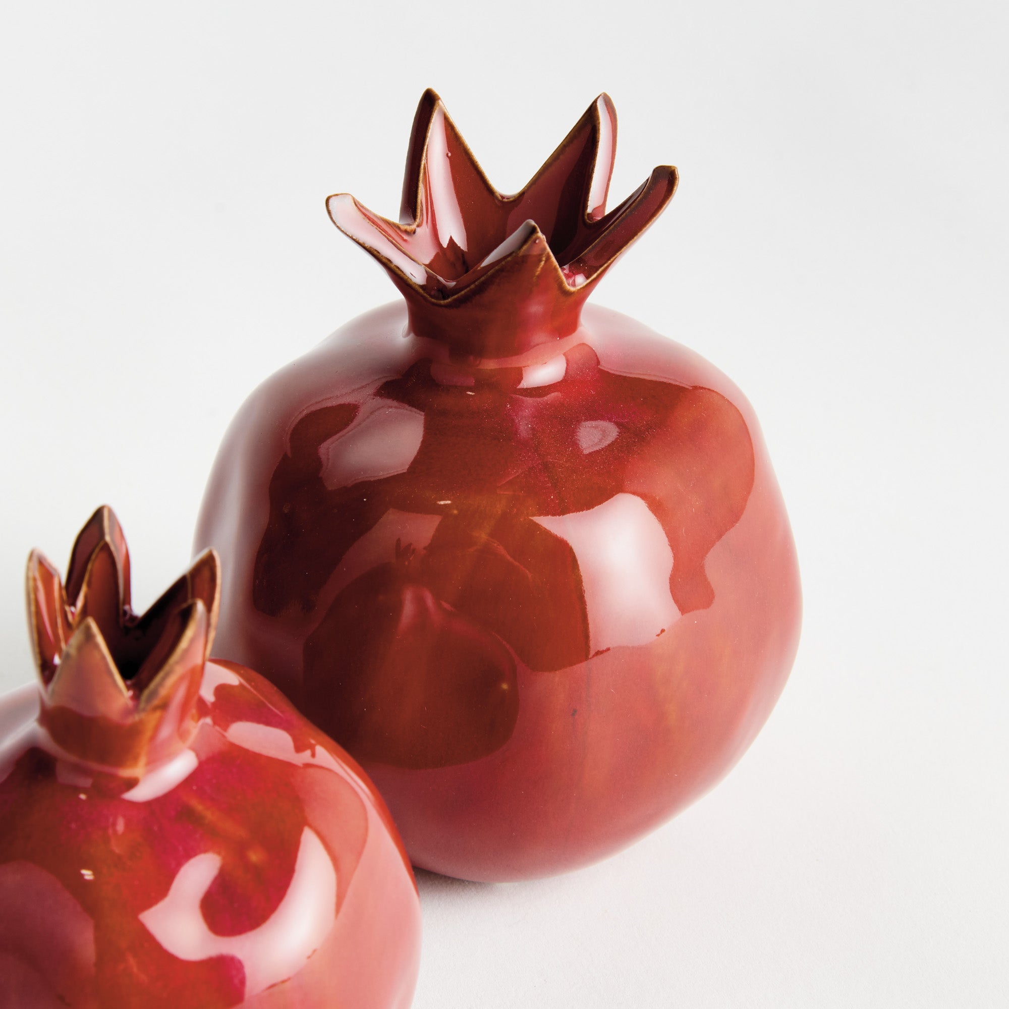 Pomegranate Charm Bud Vases Set of 2