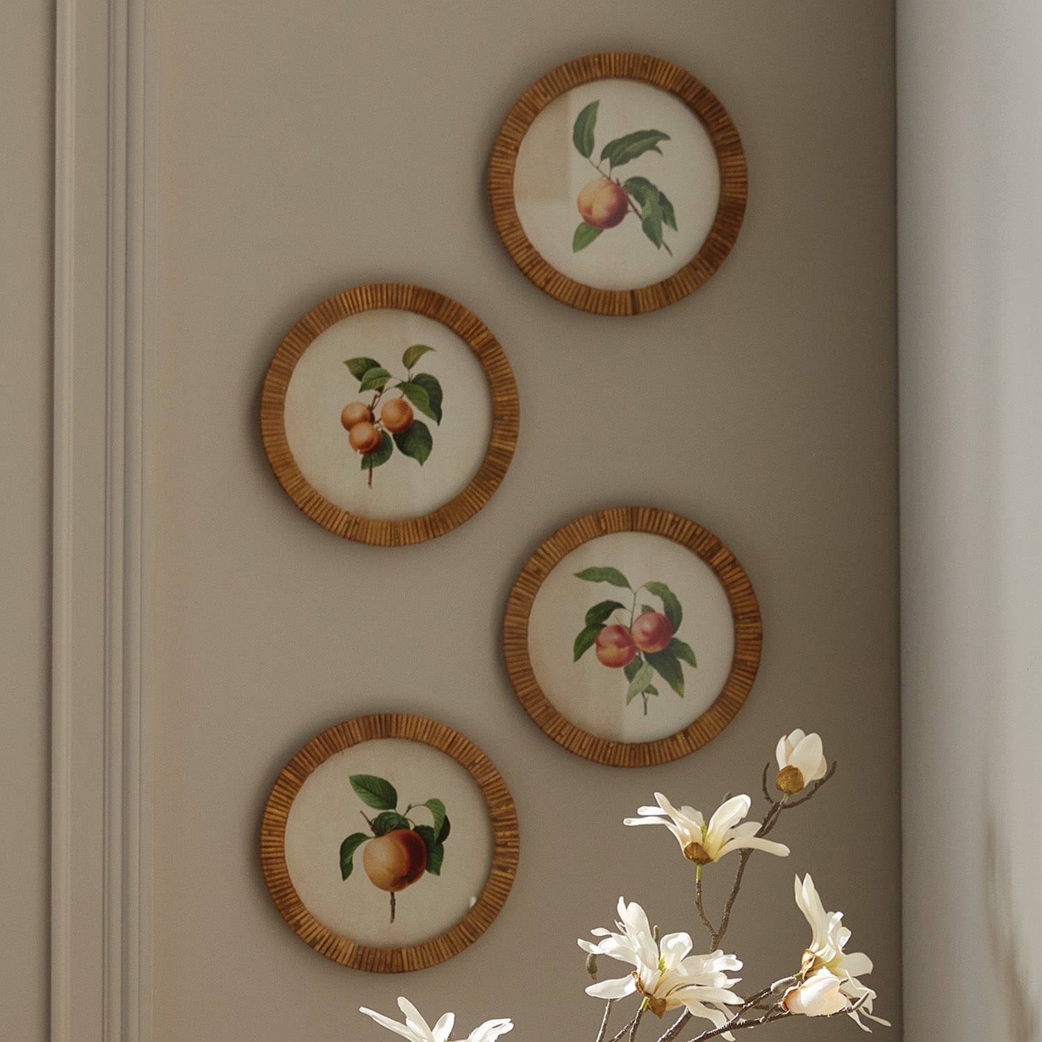 Little Peach Cuttings Prints, Set of 4