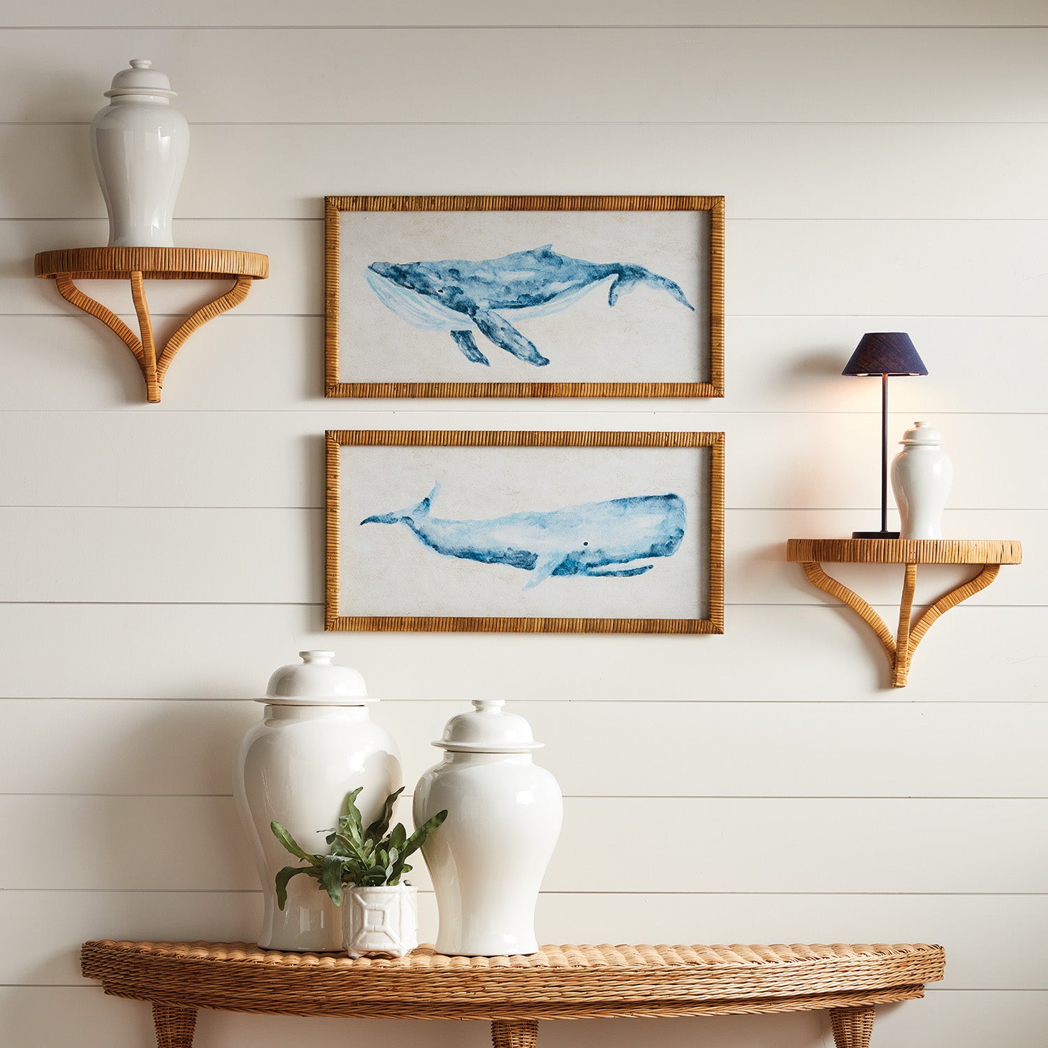 Pair of Whale Prints, Set of 2