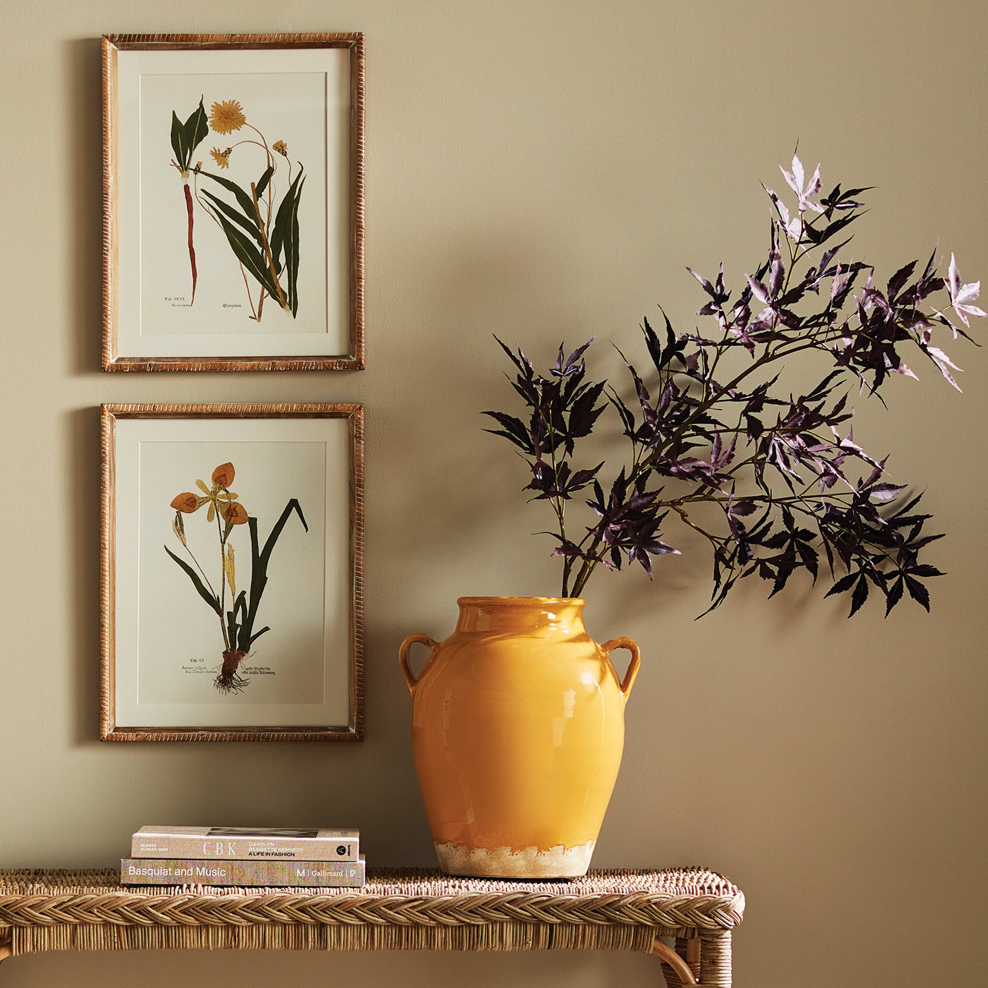 Assorted Pressed Florals Study Set of 4