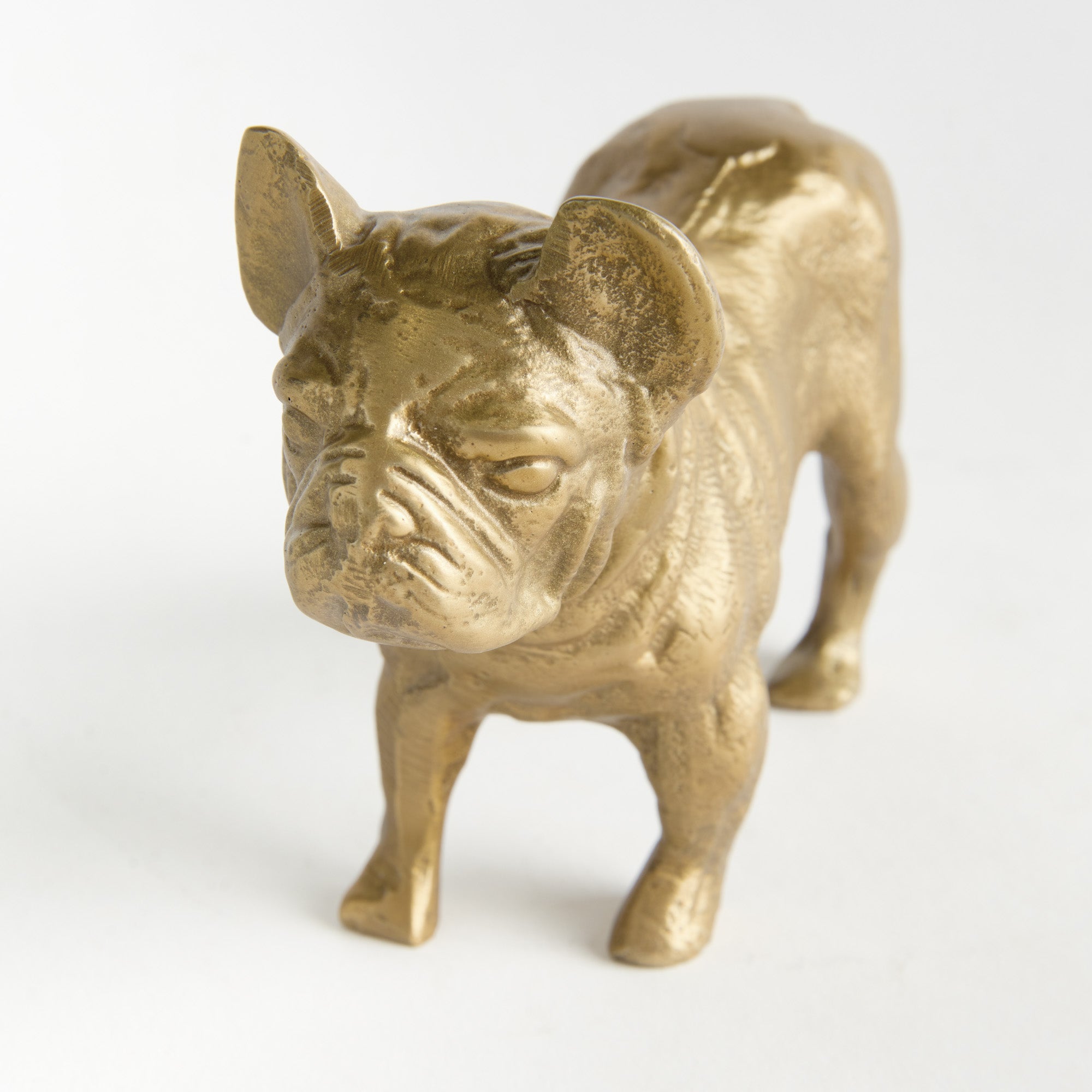 Golden Bulldog Sculpture