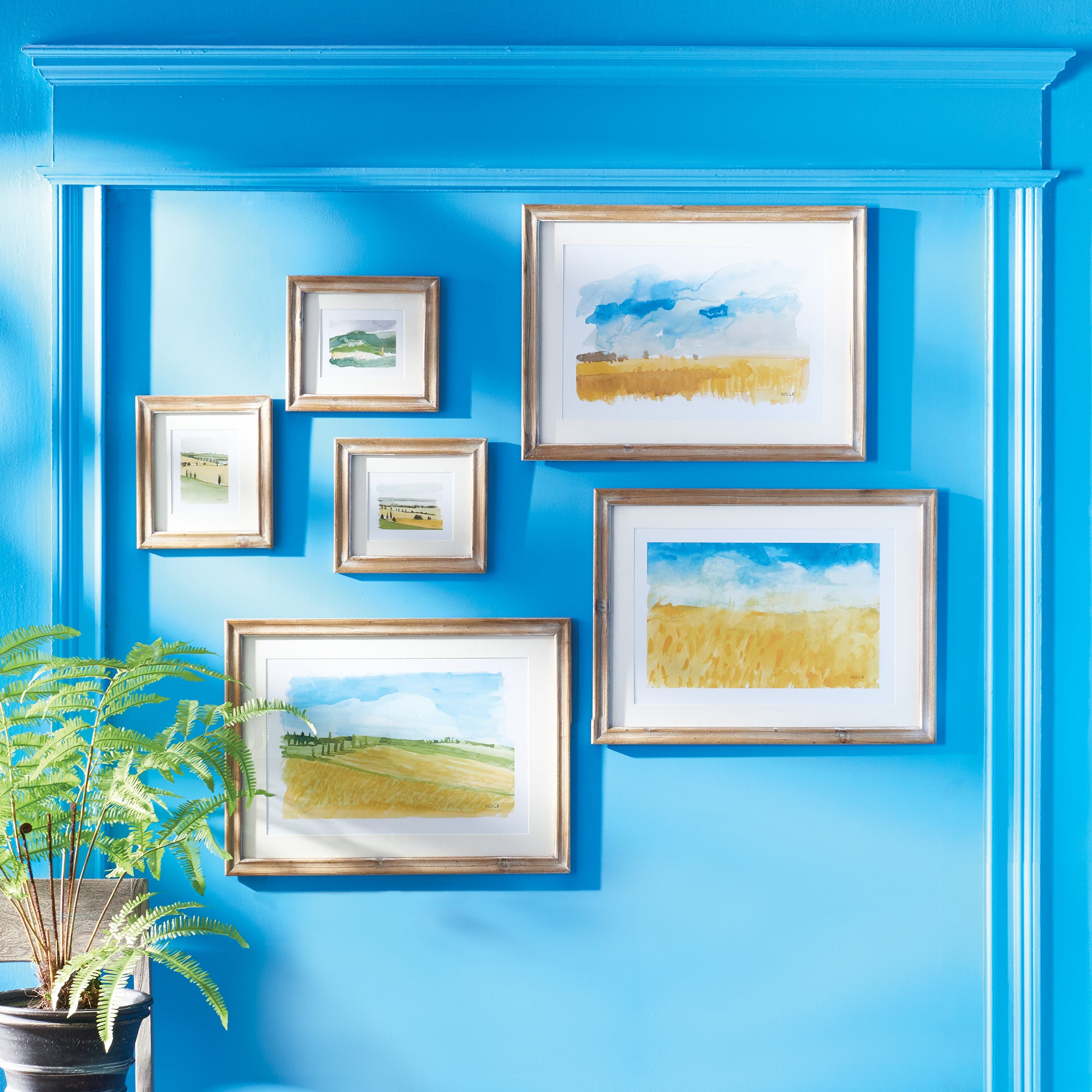 Countryside Landscape Prints, Set of 3