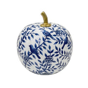 Navy Bird & Vine Pumpkin