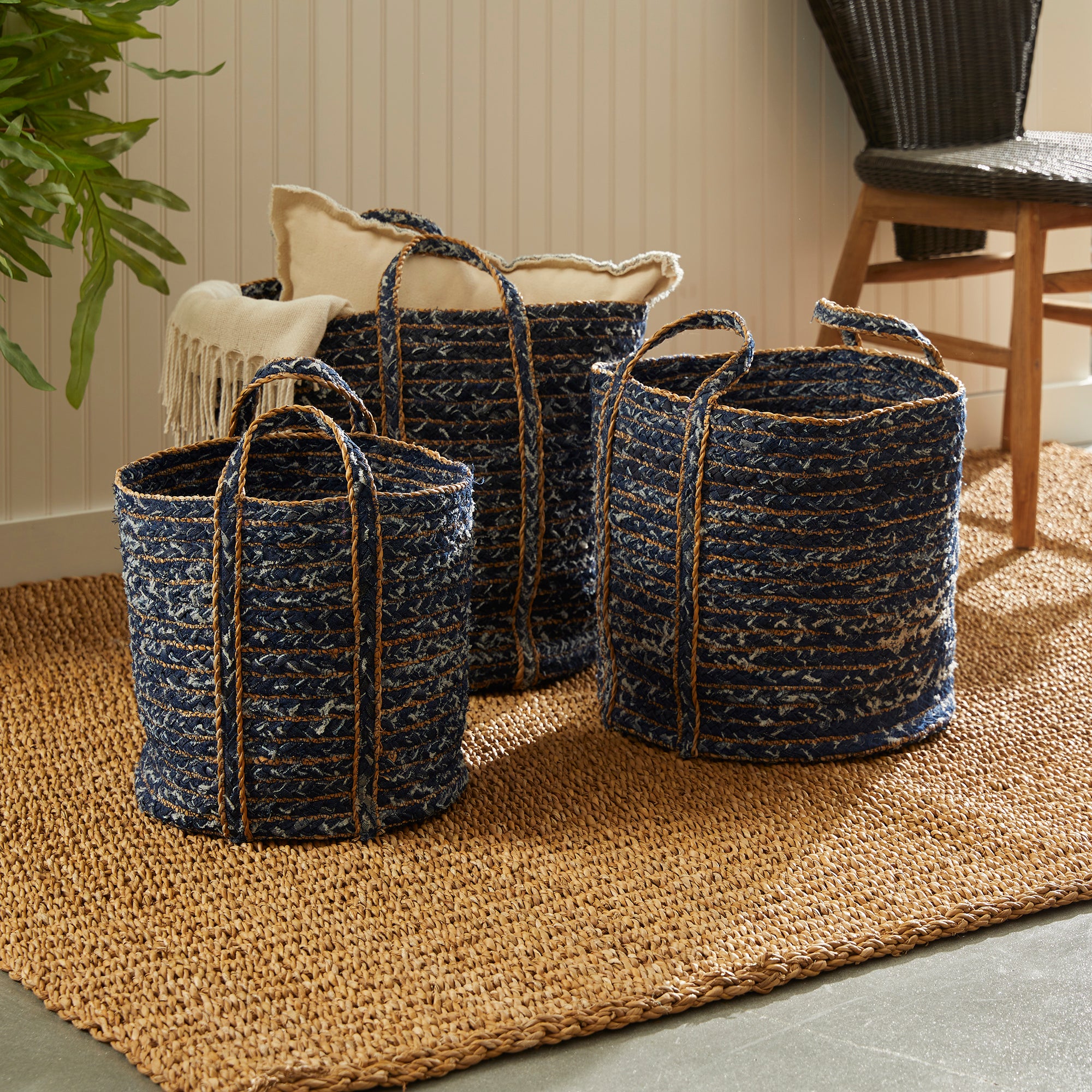 Danica Round Baskets, Set of 3