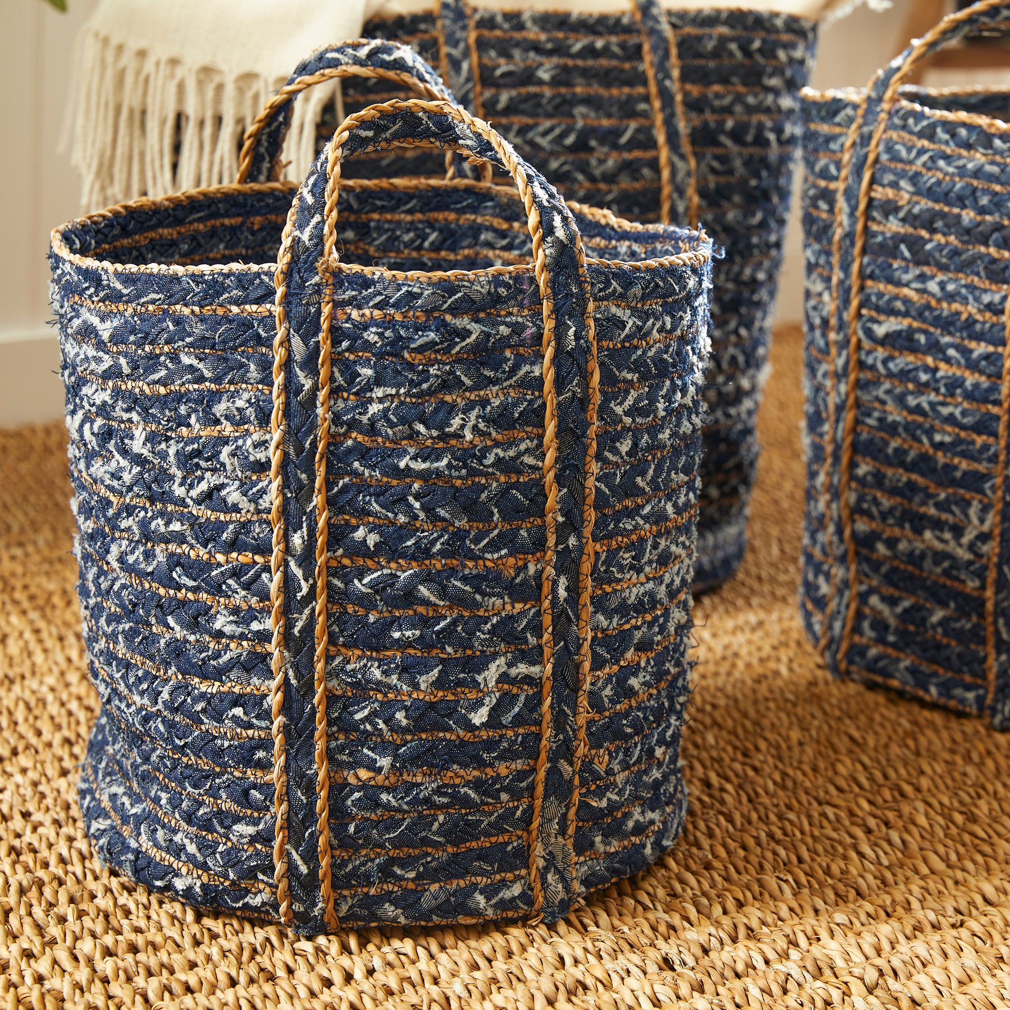 Danica Round Baskets, Set of 3