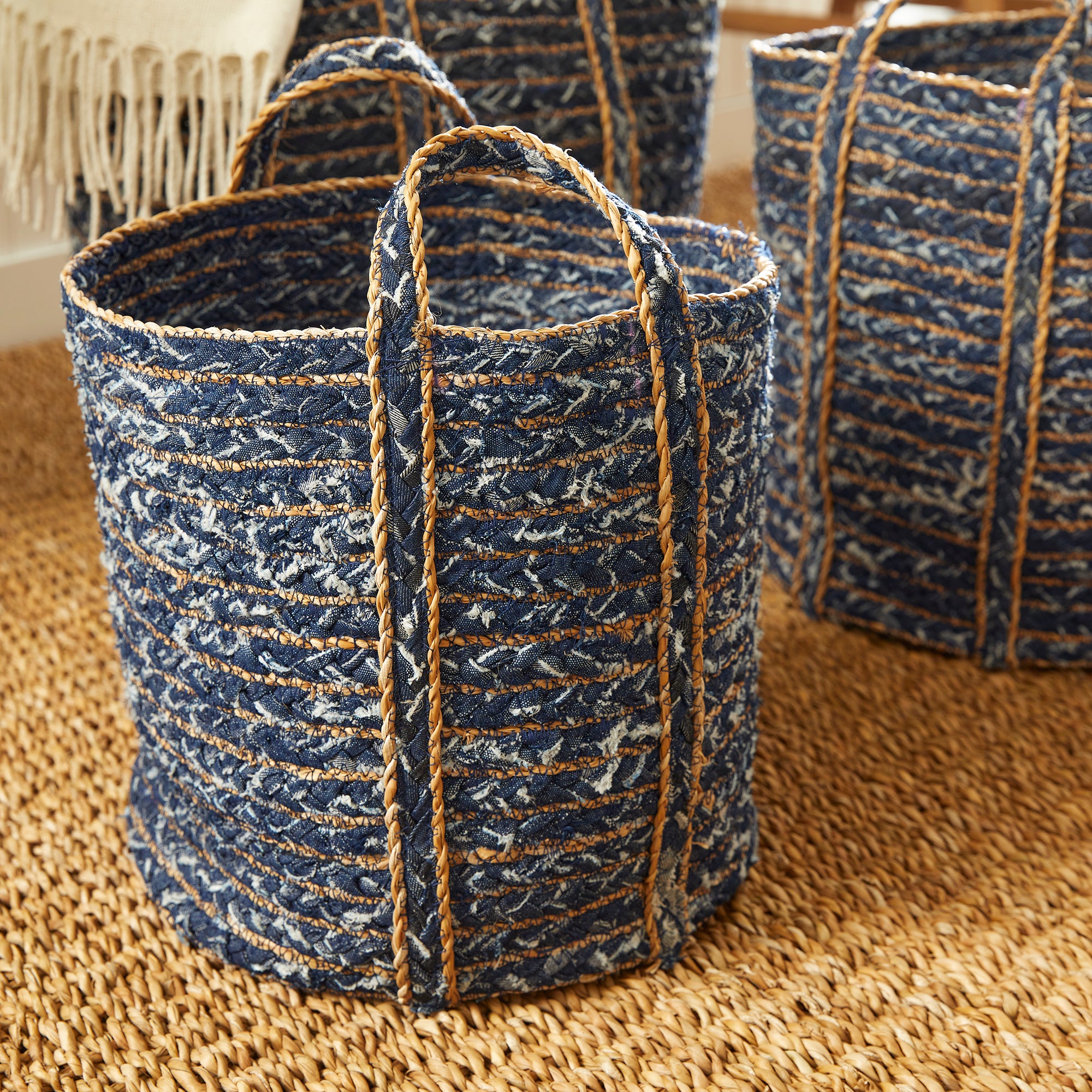 Danica Round Baskets, Set of 3