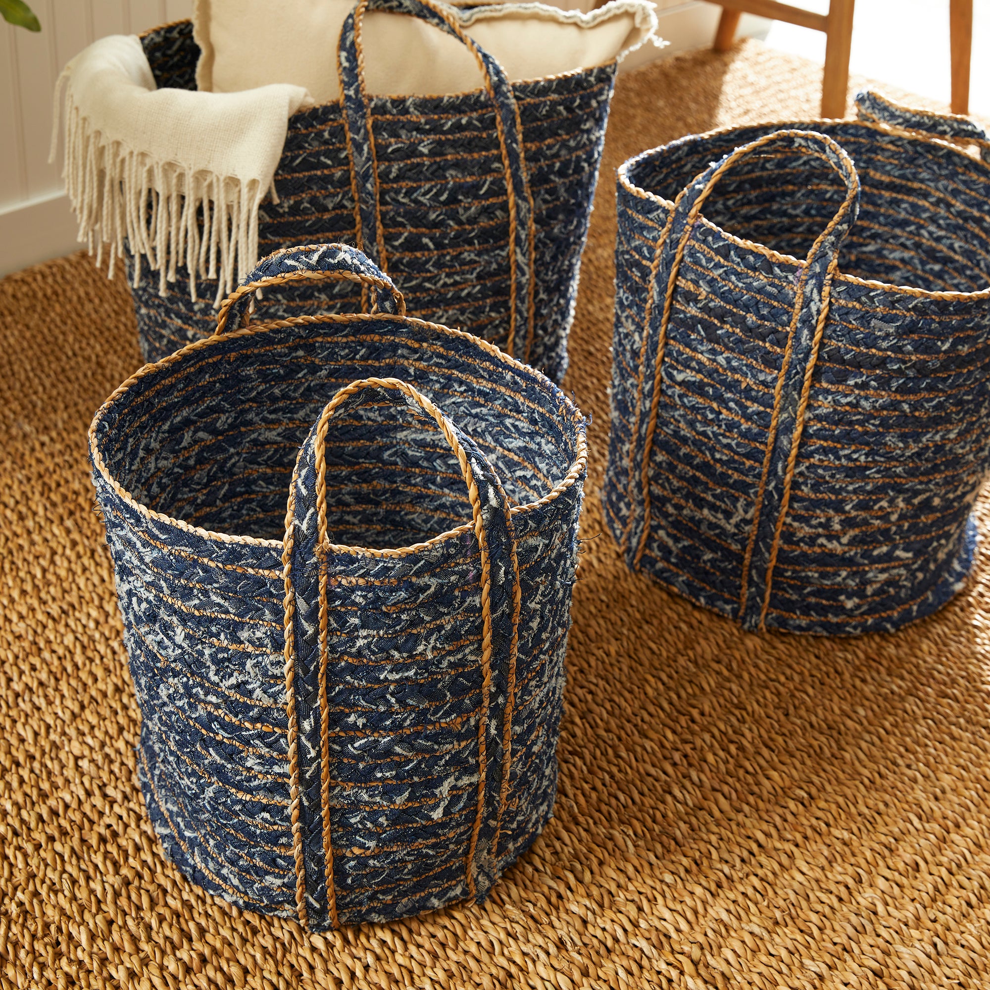 Danica Round Baskets, Set of 3