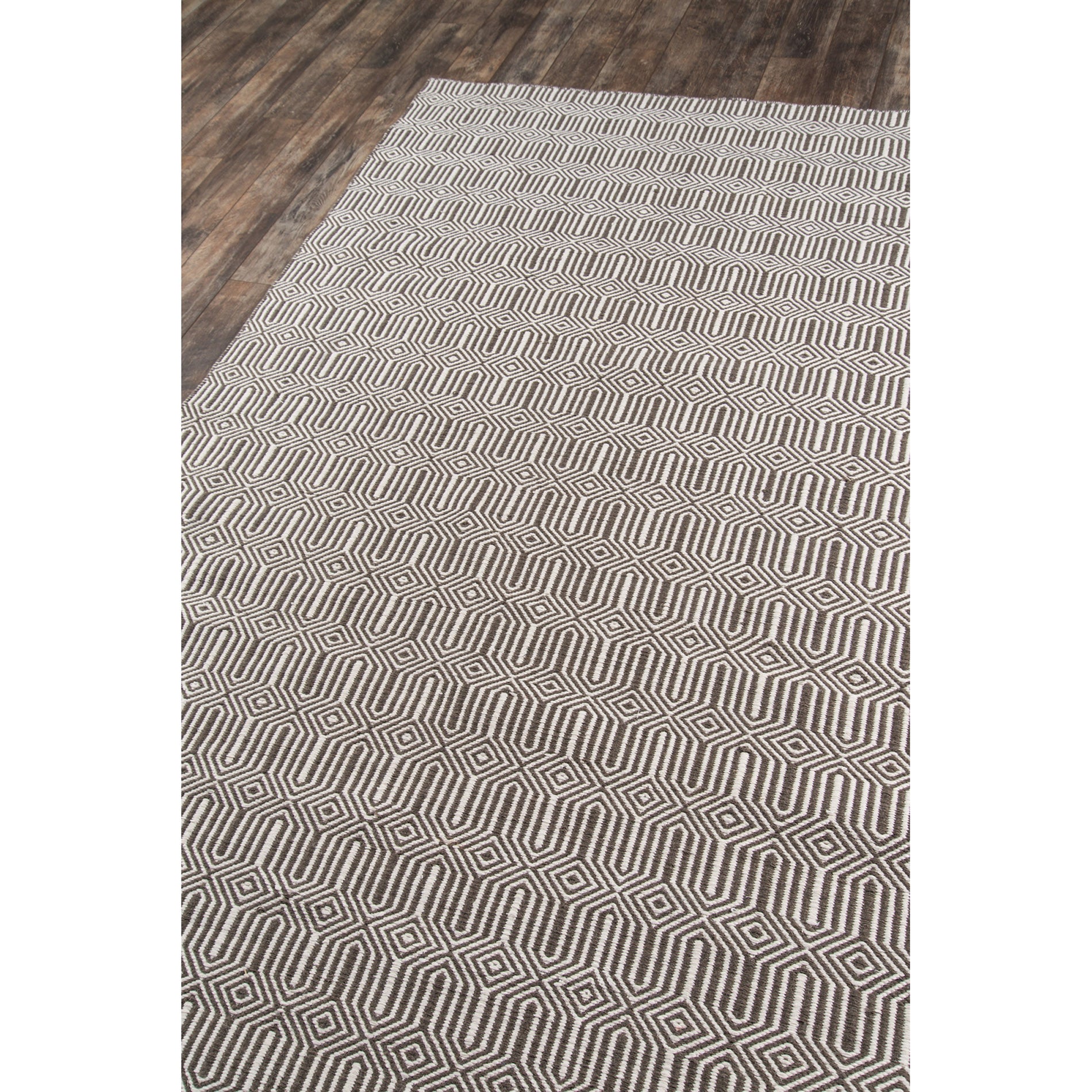 Erin Gates by Momeni Newton Holden Brown Hand Woven Recycled Plastic Indoor Outdoor Rug