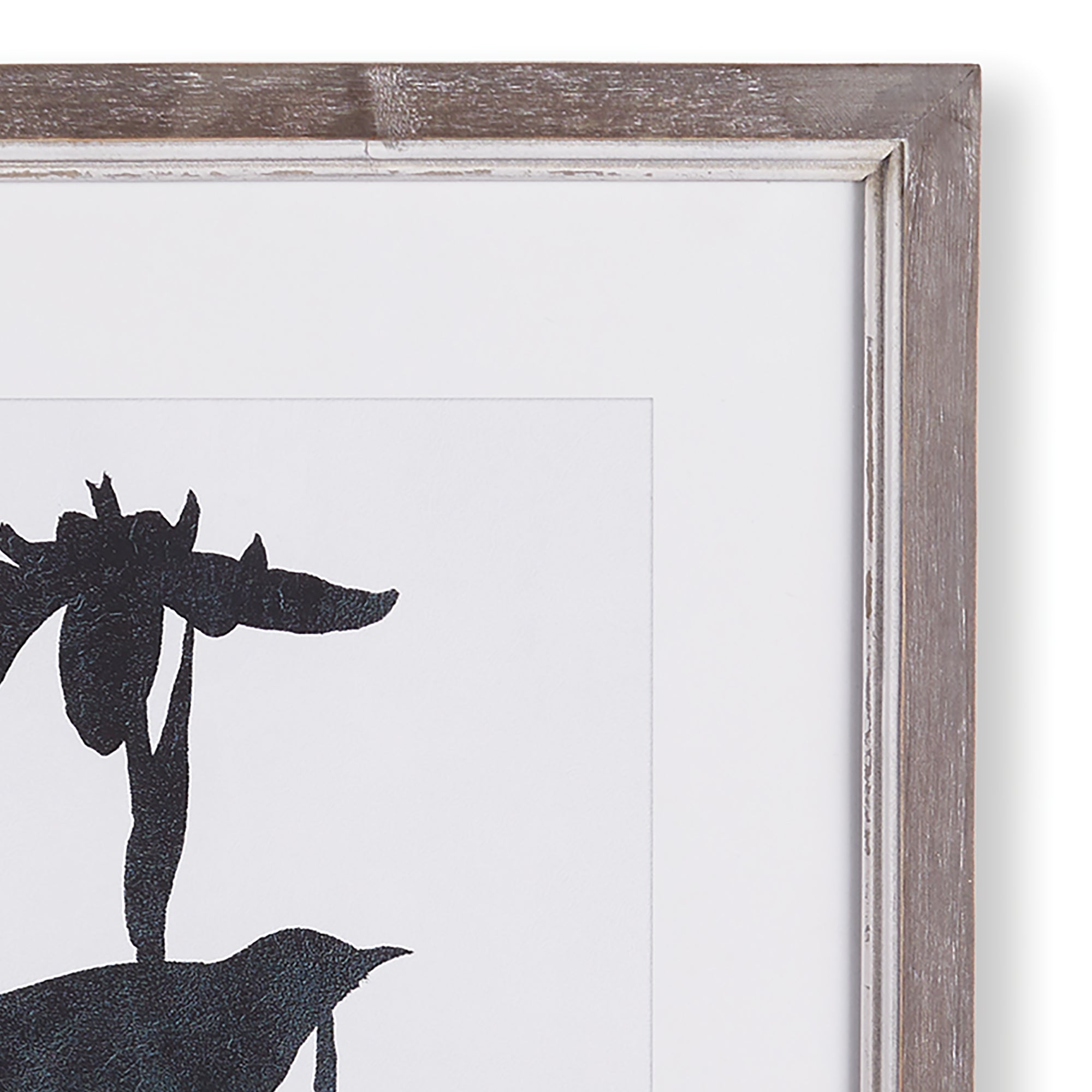 Black Birds Silhouette Prints, Set of 4