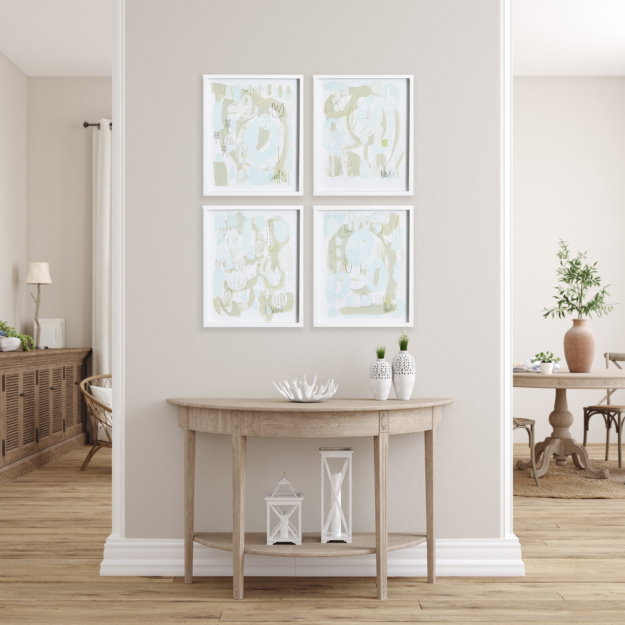 Chavira Bacchus Prints, Set of 4