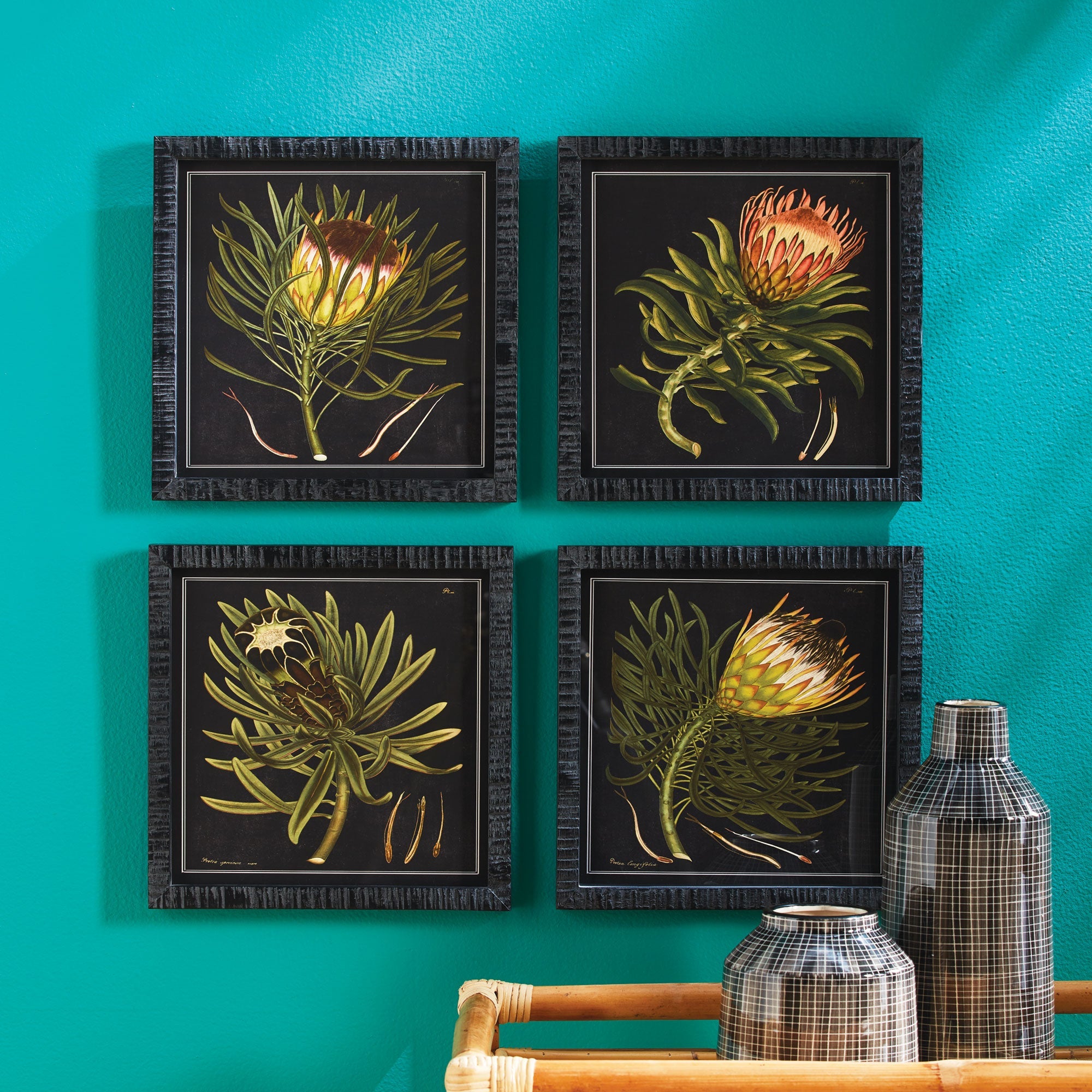 Protea Royale Petite Prints, Set of 4