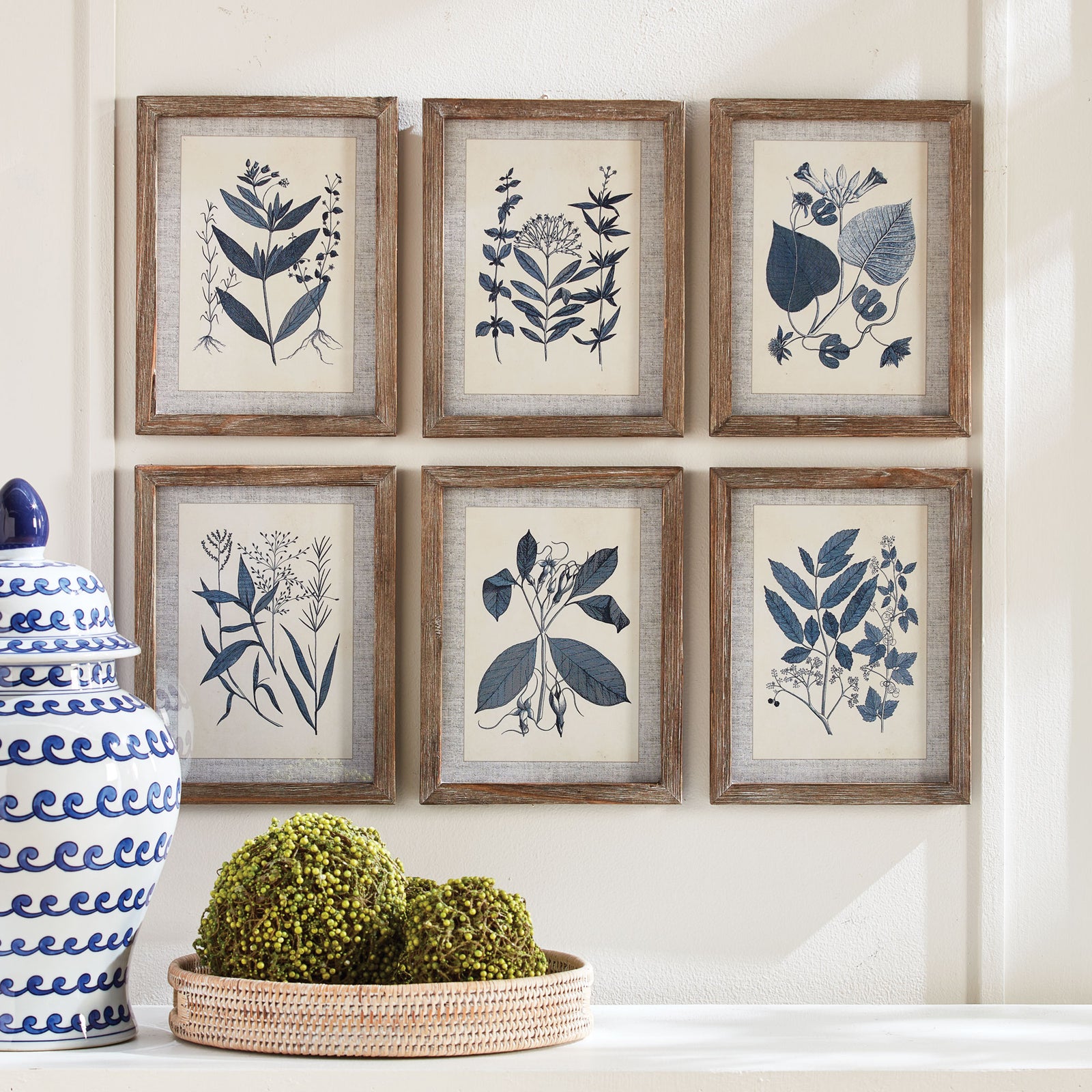 Azura Leaf Petite Prints Set of 6