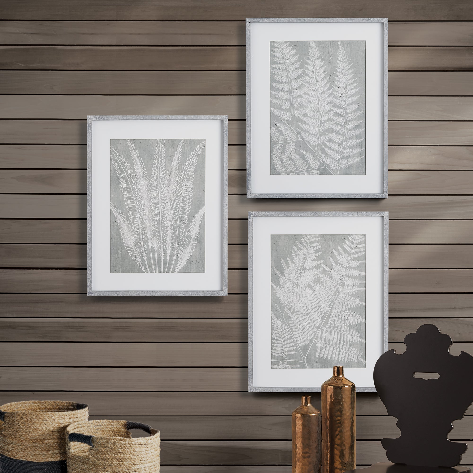 House of Ferns Prints, Set of 3