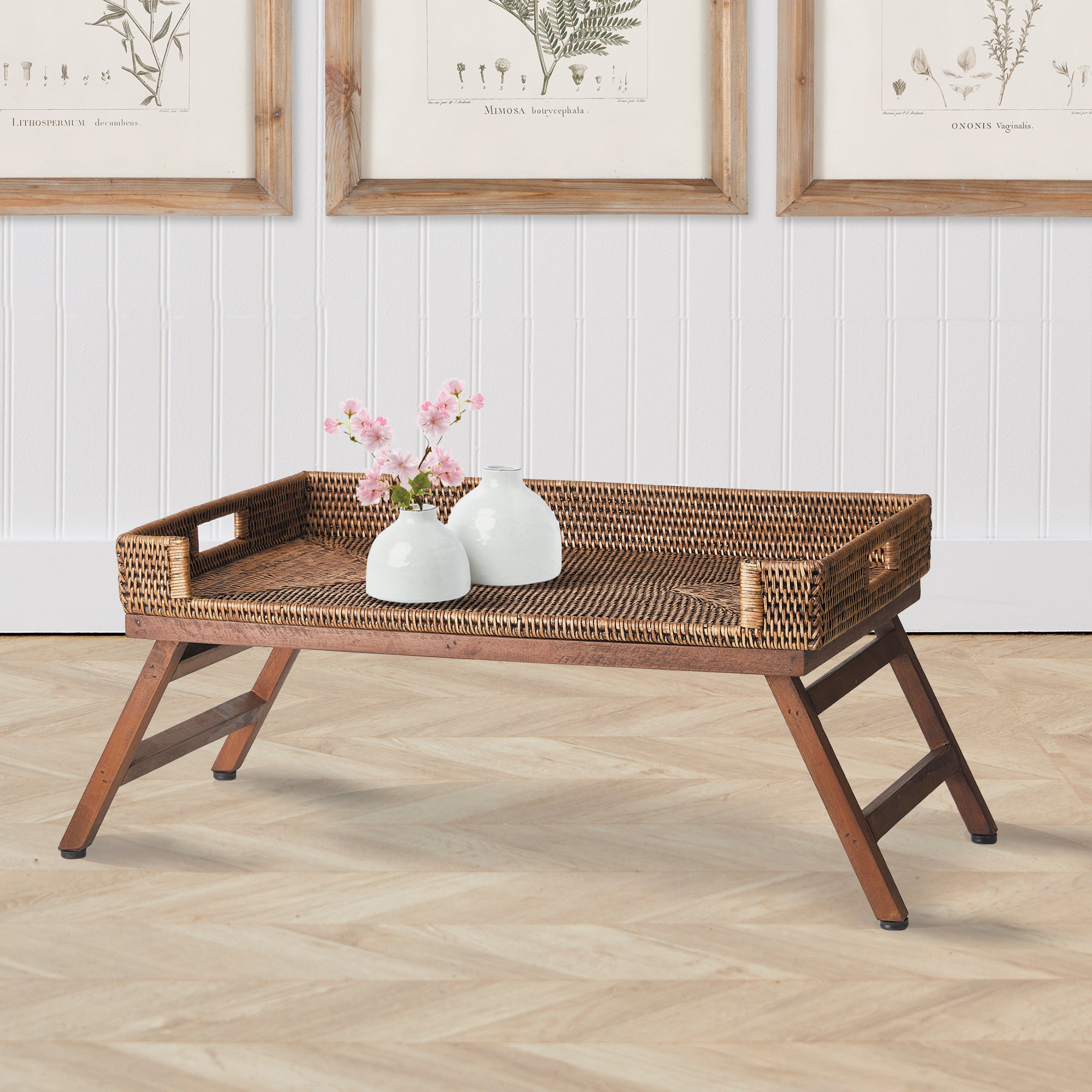 Zoe Rattan Lap Tray Table
