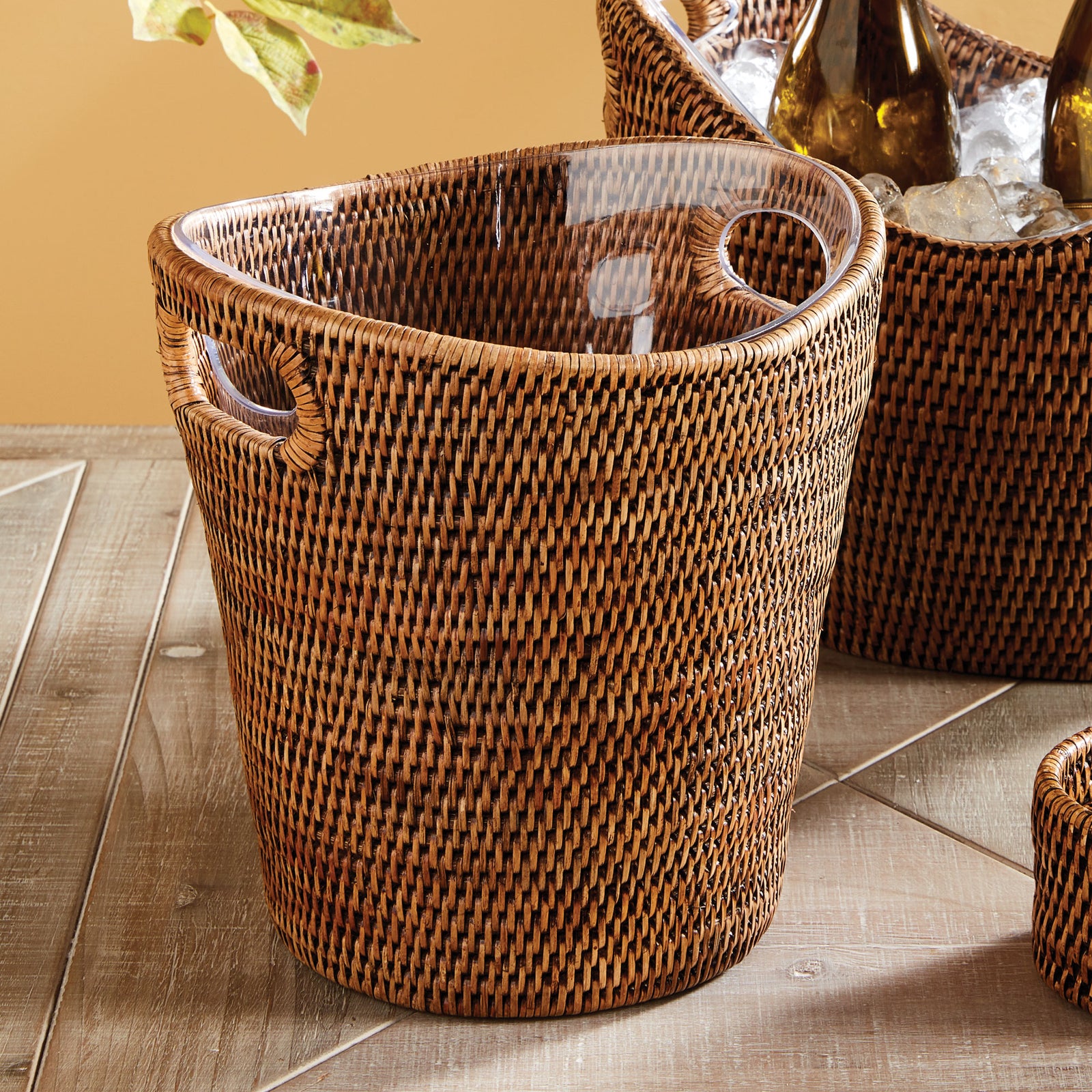 Zoe Rattan Beverage Tub Small