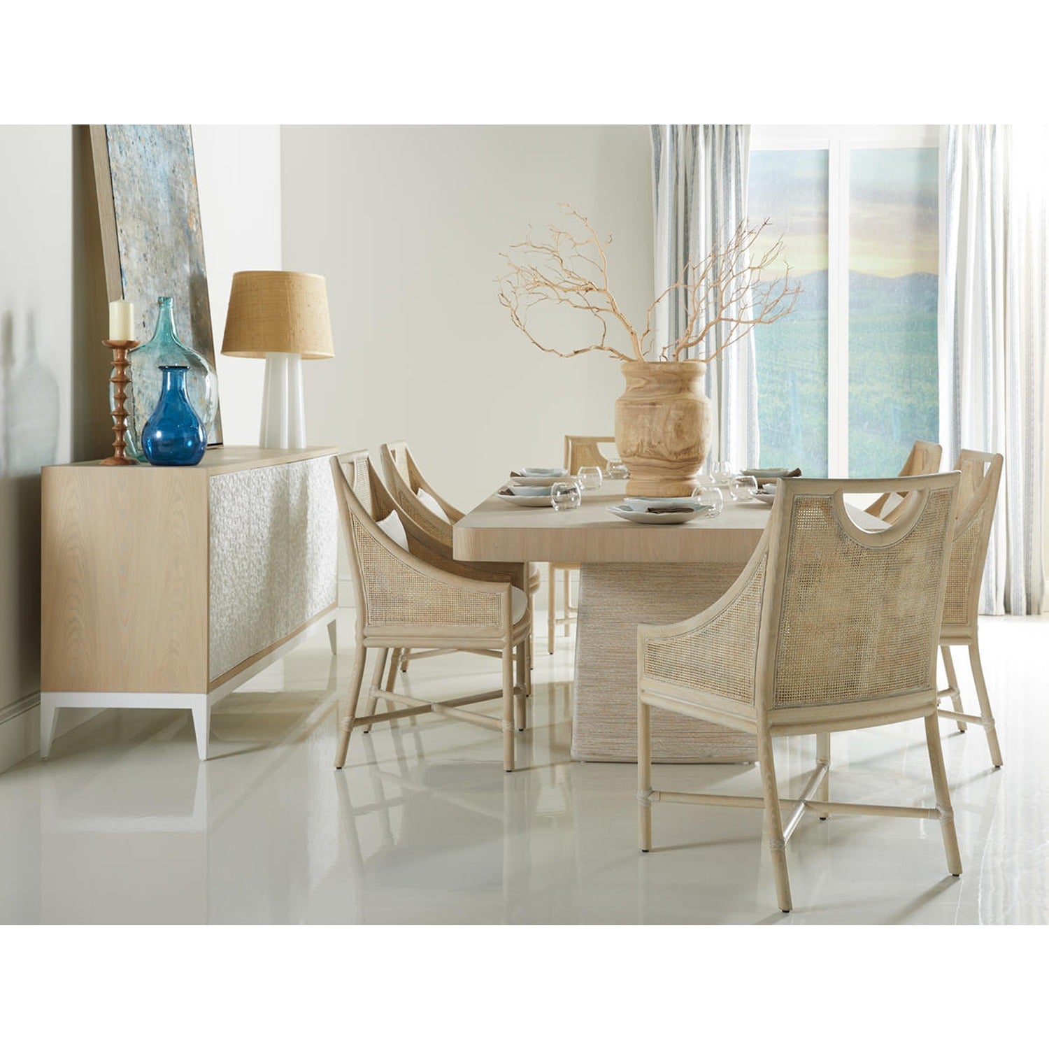 Swell Danish Cord Dining Table 100"