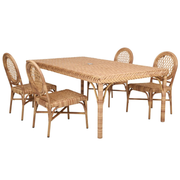 Outdoor Tropical Braided Dining Table