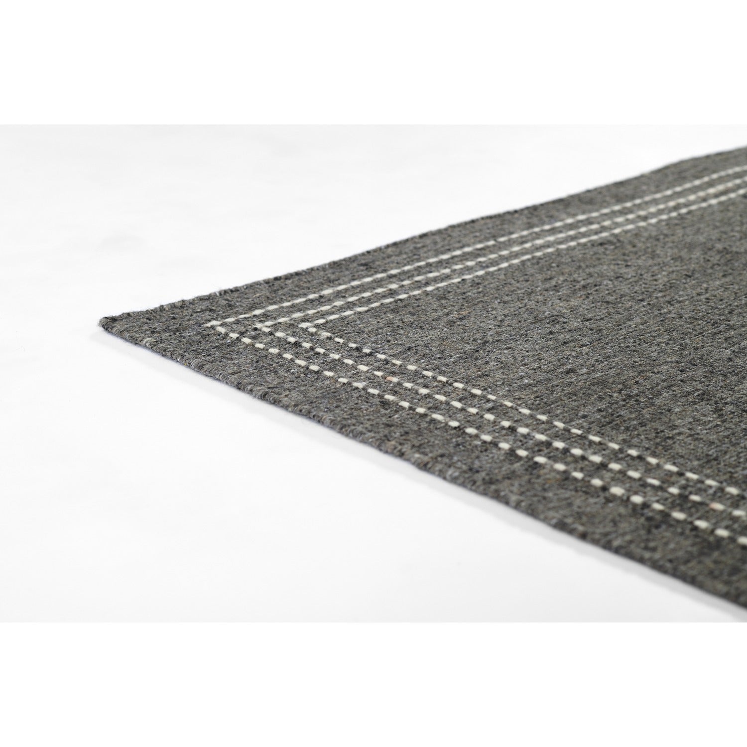Oliver Stitched Border Handloomed Rug