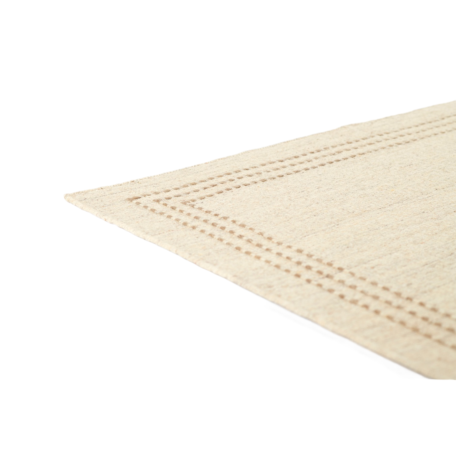 Oliver Stitched Border Handloomed Rug