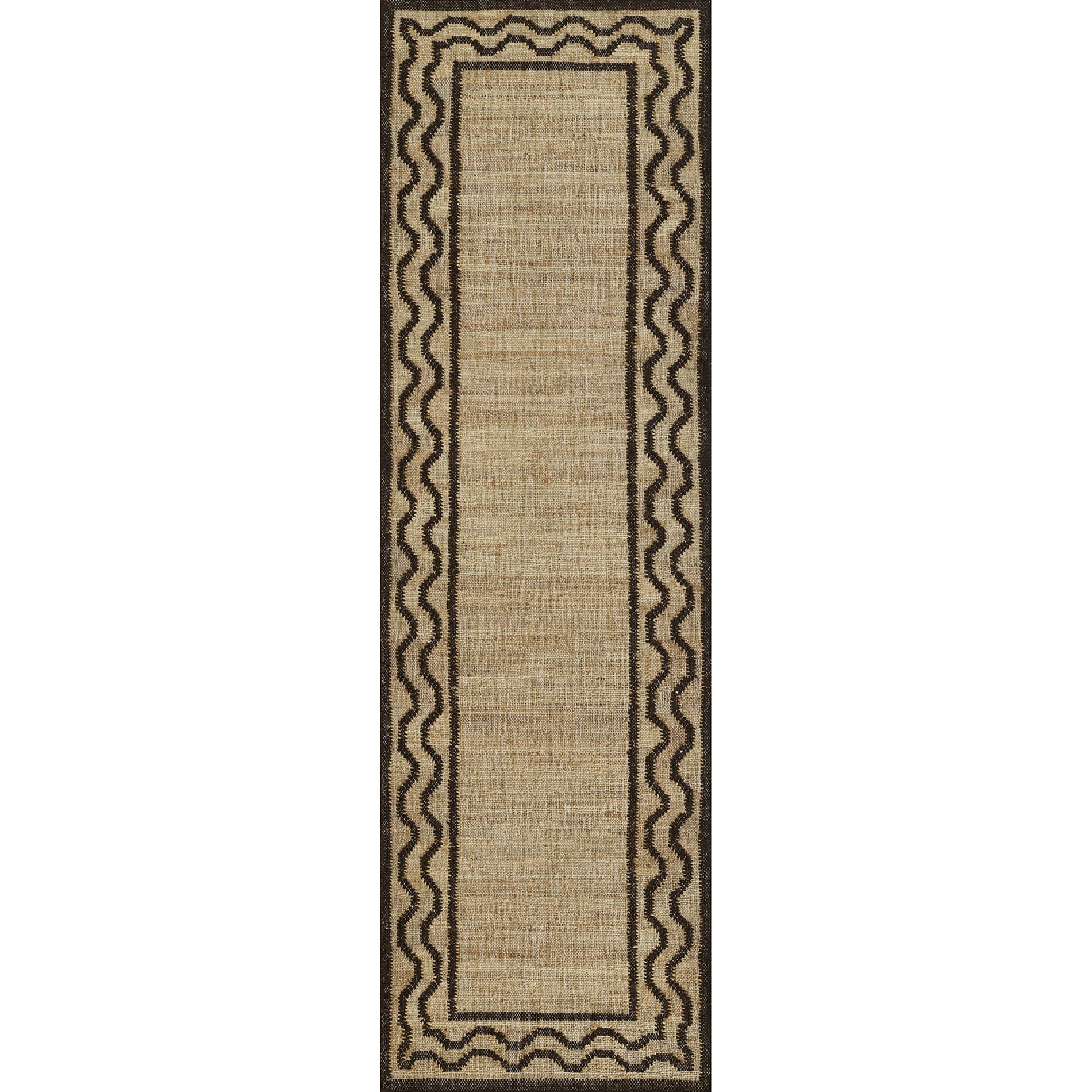 Erin Gates by Momeni Orchard Ripple Brown Hand Woven Wool and Jute Area Rug