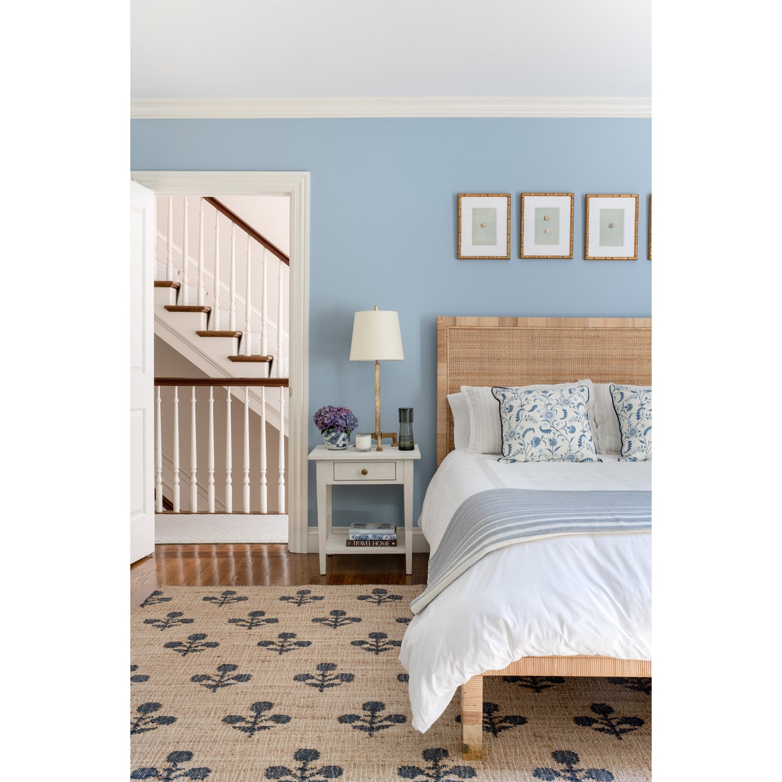 Erin Gates by Momeni Orchard Bloom Blue Hand Woven Wool and Jute Area Rug