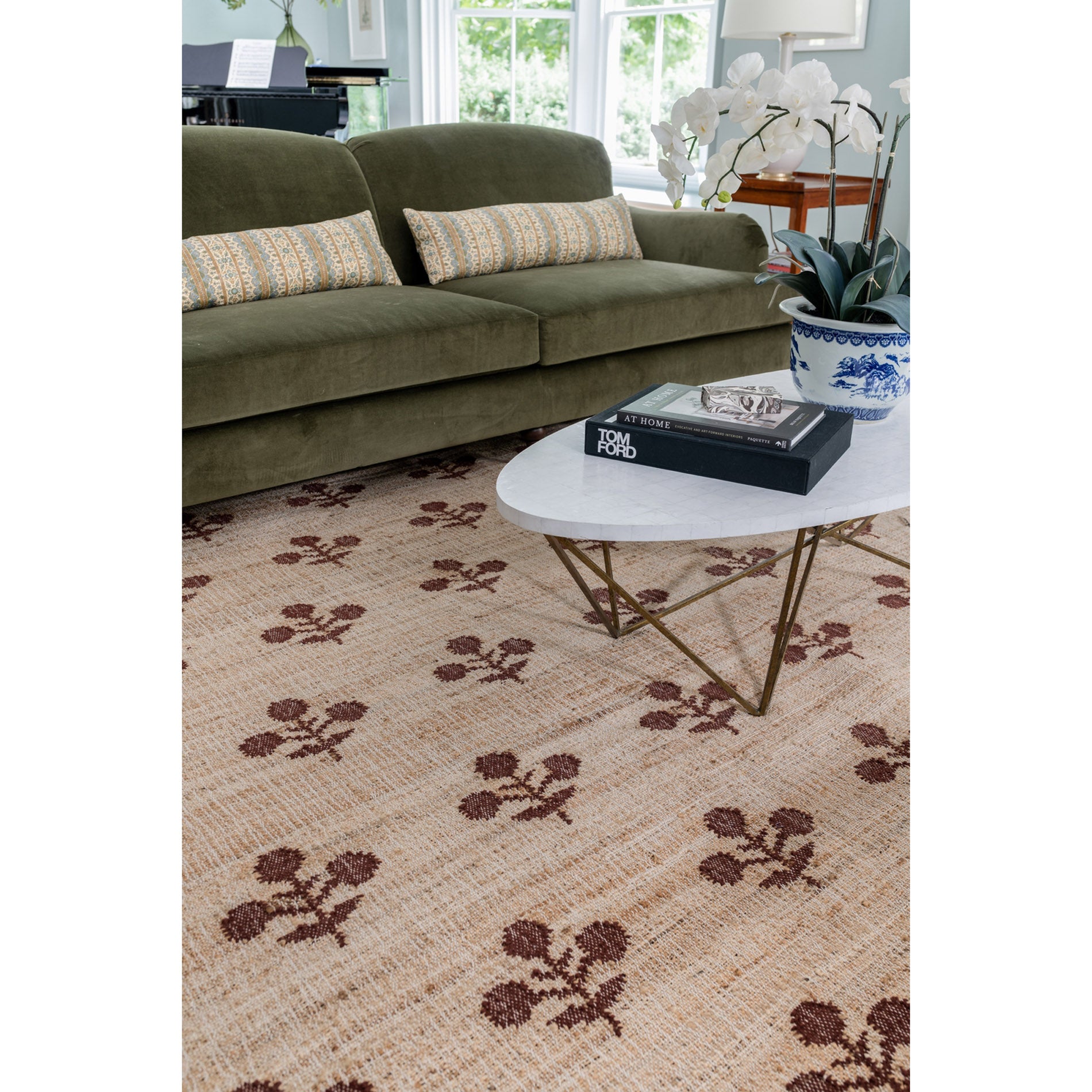Erin Gates by Momeni Orchard Bloom Hand Woven Wool and Jute Area Rug