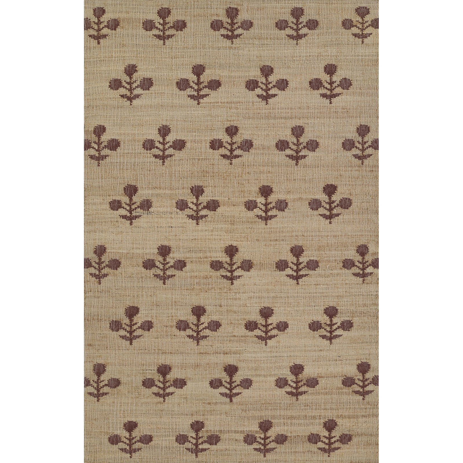 Erin Gates by Momeni Orchard Bloom Rust Hand Woven Wool and Jute Area Rug