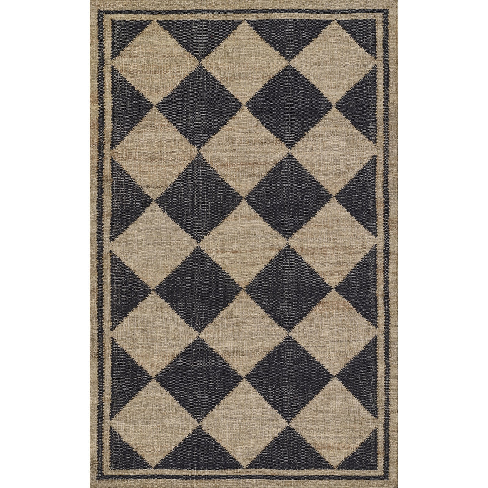 Erin Gates by Momeni Orchard Court Black Hand Woven Wool and Jute Area Rug