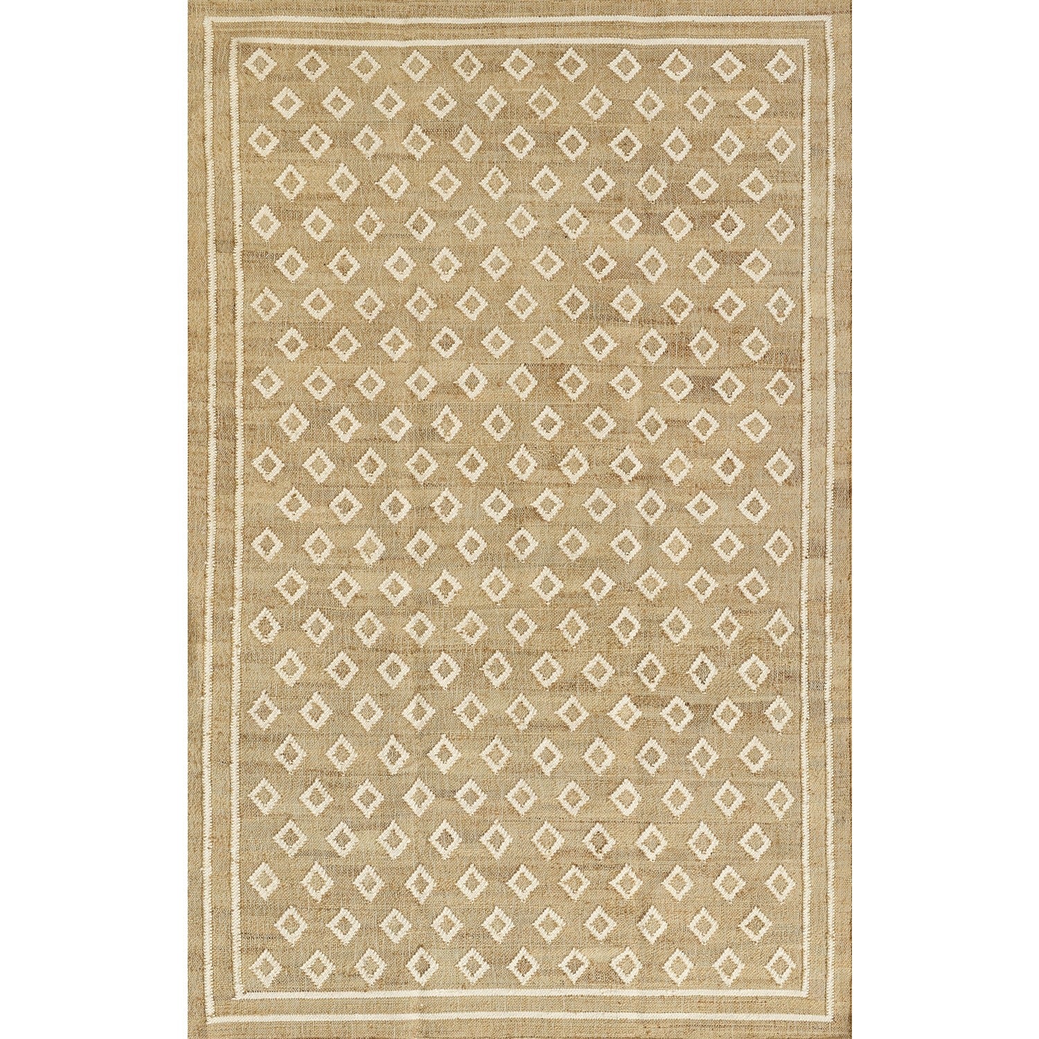 Erin Gates by Momeni Orchard Tiny Diamond Natural Hand Woven Rug