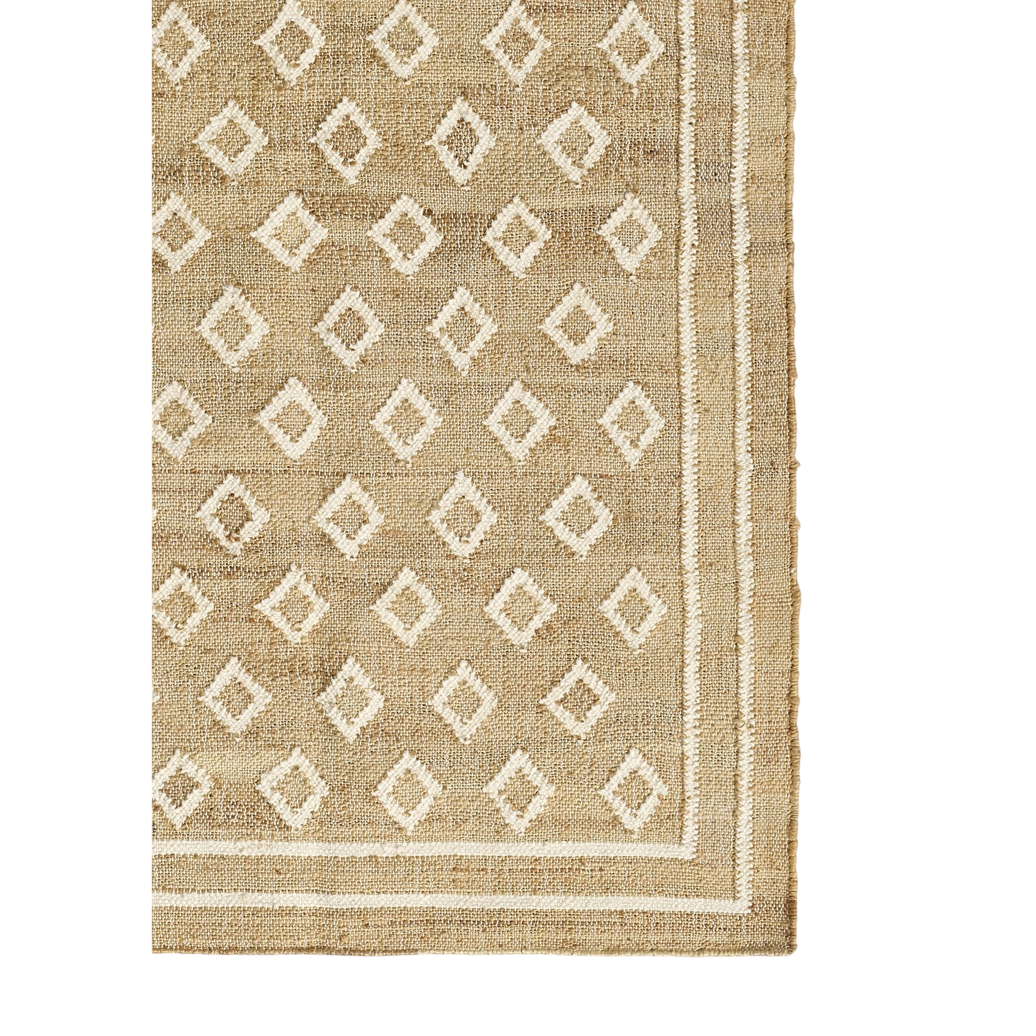 Erin Gates by Momeni Orchard Tiny Diamond Natural Hand Woven Rug